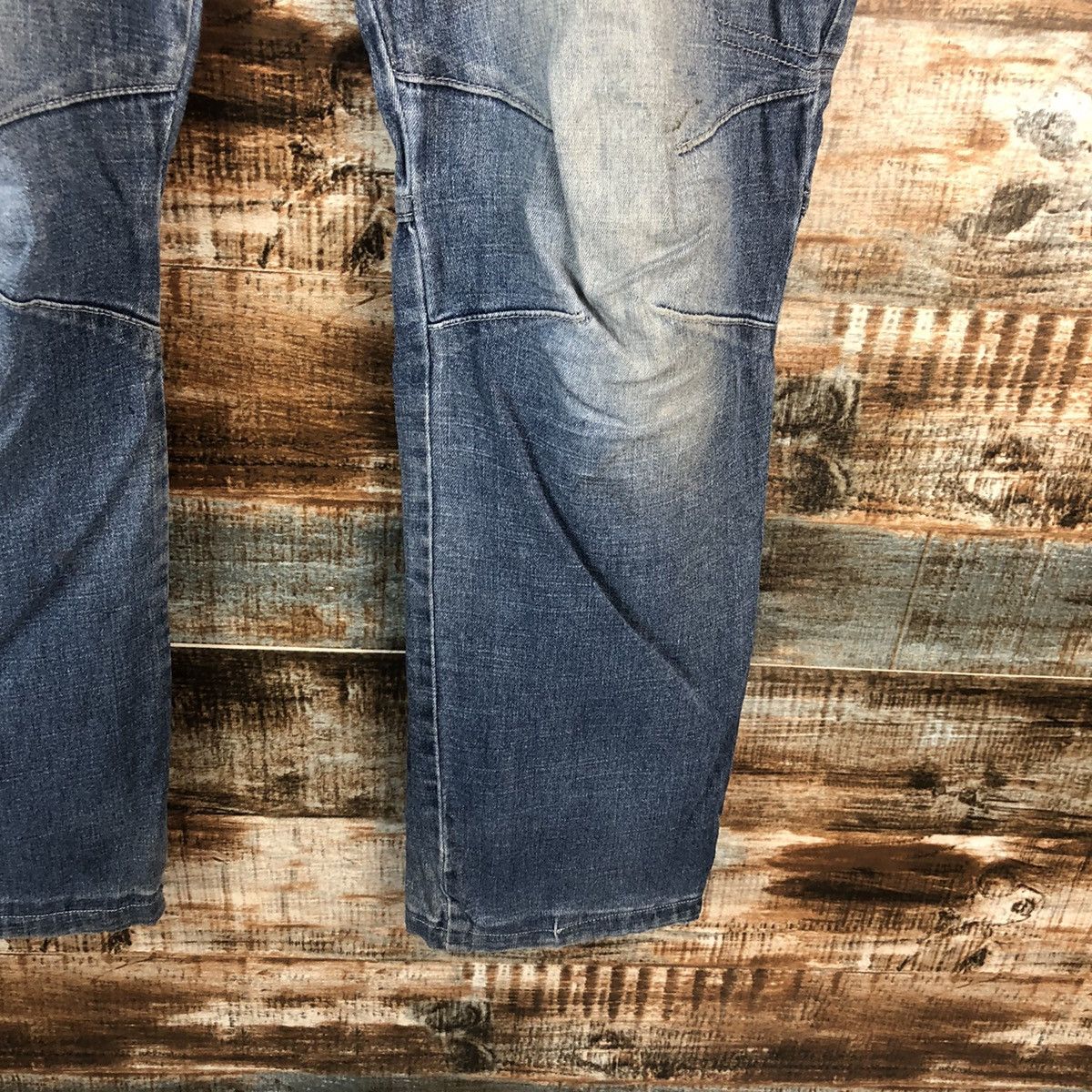 Japanese Brand Aero Light Bleu Distressed Denim Pants #A2108 Size US 32 / EU 48 - 12 Thumbnail