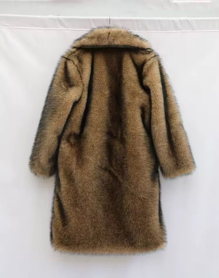 Other Streetwear Faux Fur Long Designer Coat Jacket Size US L / EU 52-54 / 3 - 7 Thumbnail