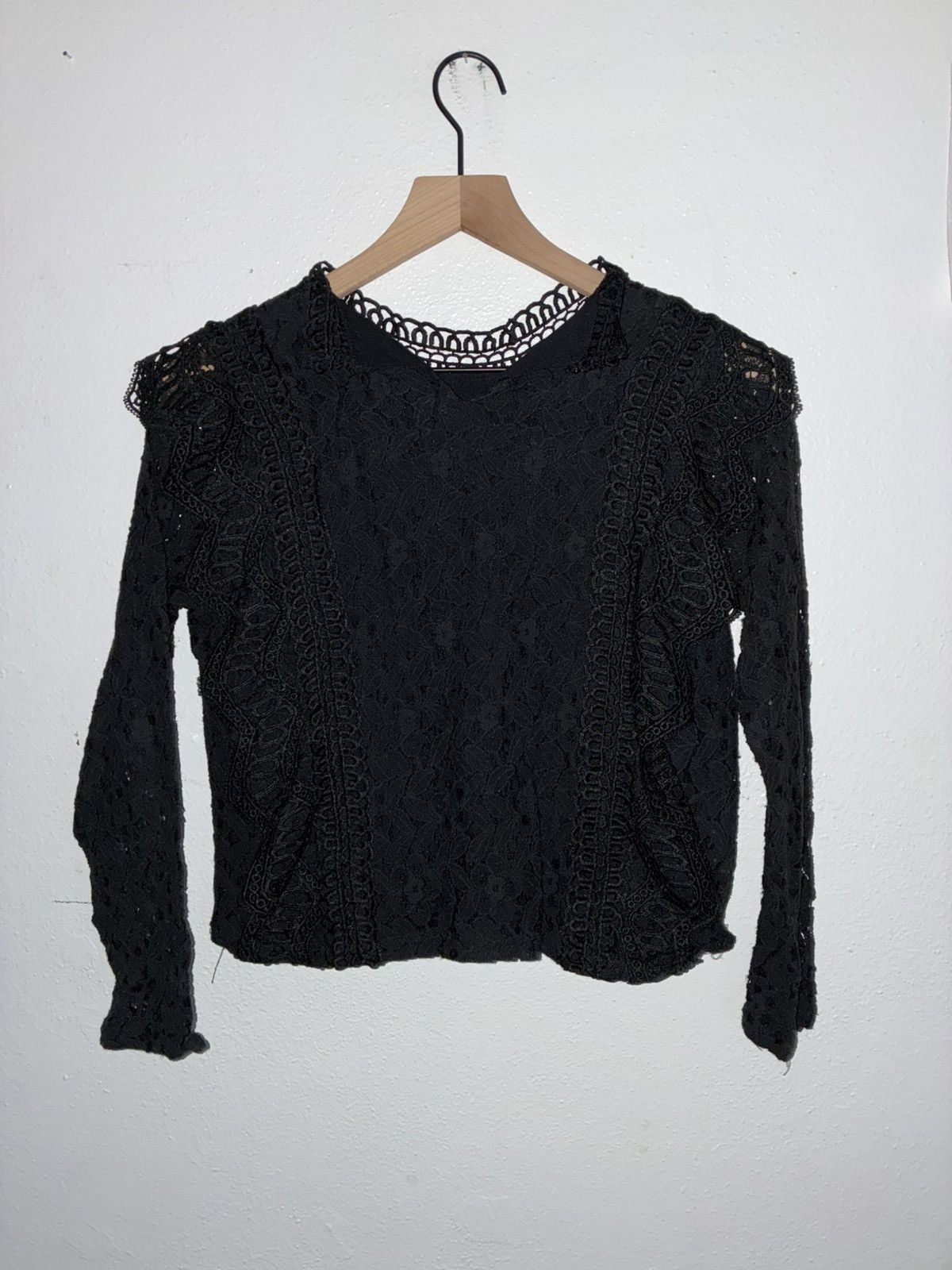 Other Black lace mini top Size S / US 4 / IT 40 - 1 Thumbnail