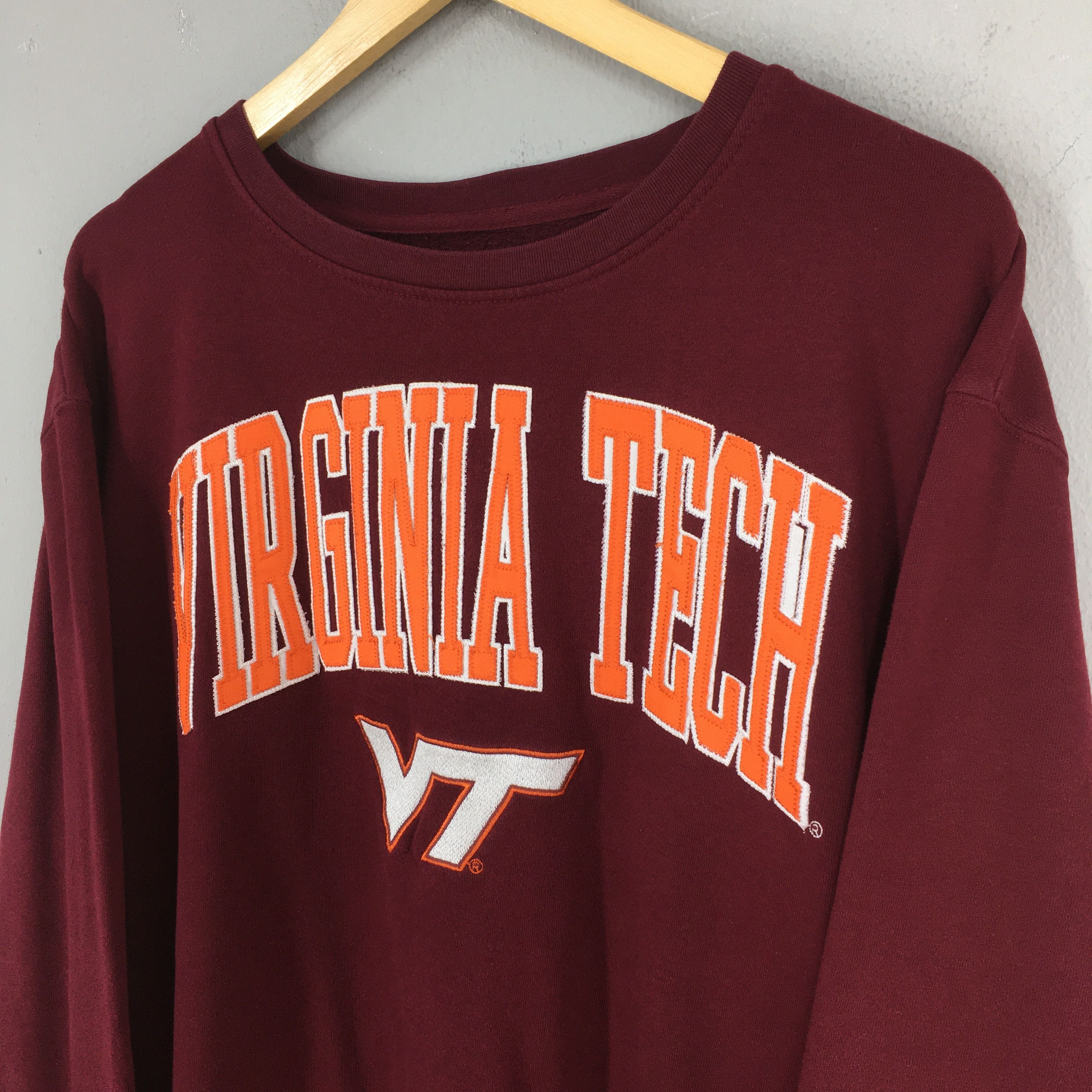 J. America × NCAA Vintage Virginia Tech NCAA Hokies Sweatshirt 2XLarge Size US XXL / EU 58 / 5 - 3 Thumbnail