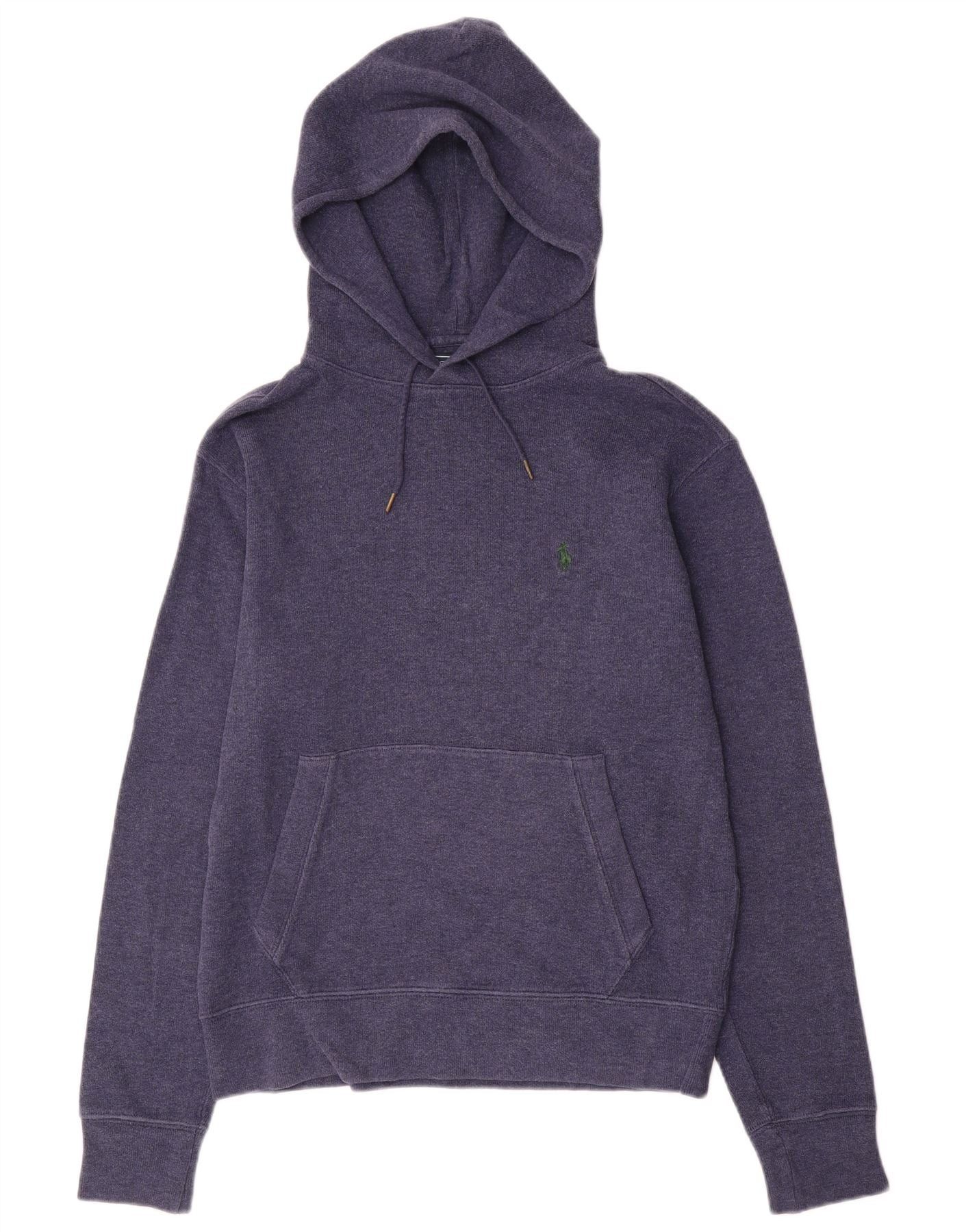 Polo Ralph Lauren Mens Hooded Jumper Sweater Small Navy Blue Colourblock Size US M / EU 48-50 / 2 - 1 Thumbnail