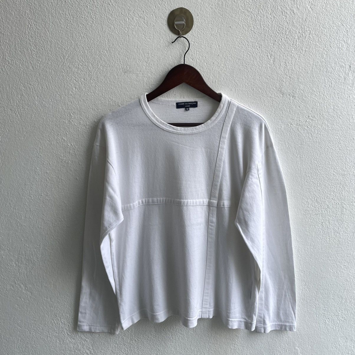 Comme des Garcons Homme Split Logo Long Sleeve | Grailed