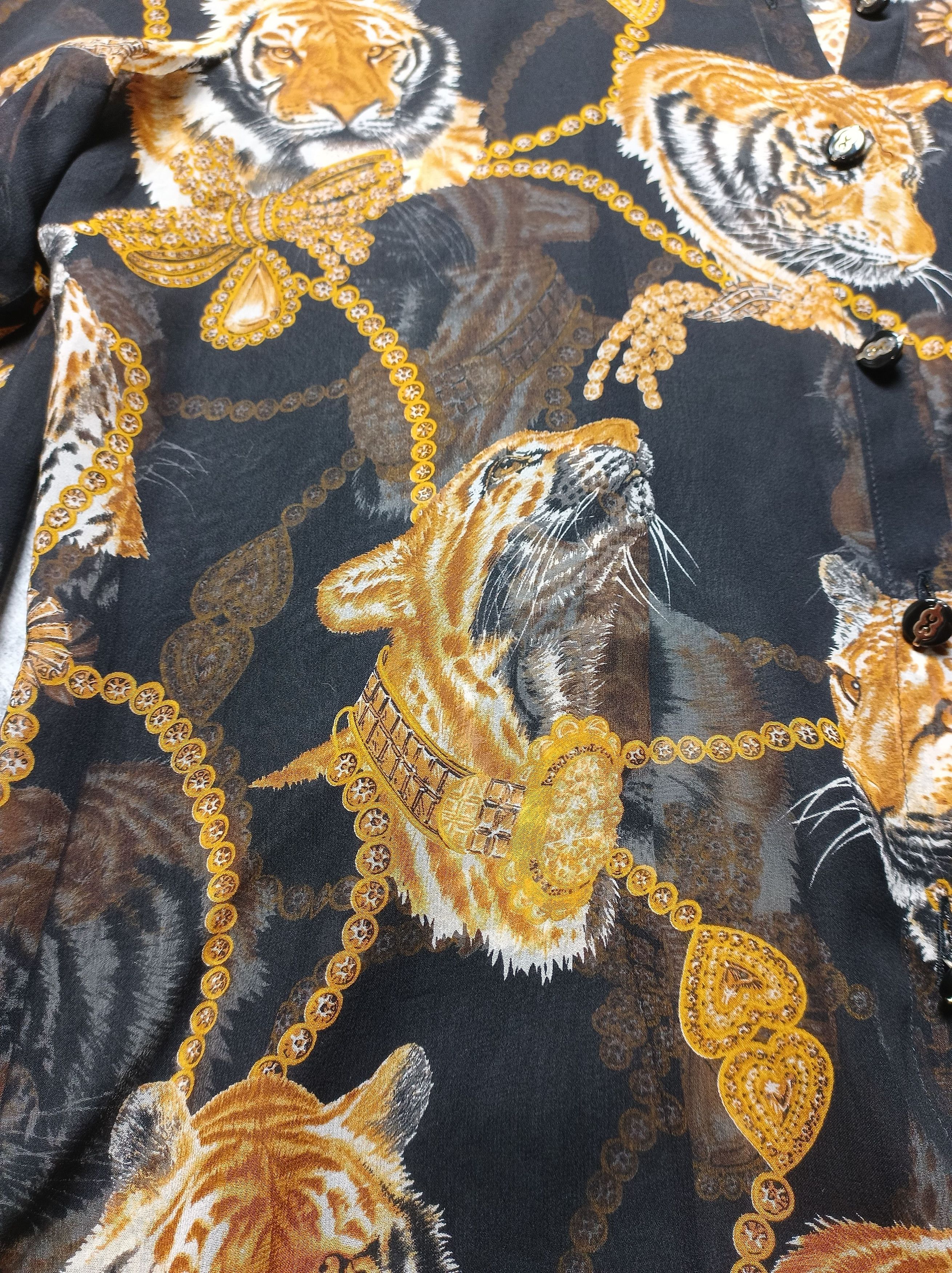 Escada ESCADA Silk Blend Blouse Shirt Tiger Print EU 40 Size M / US 6-8 / IT 42-44 - 6 Thumbnail