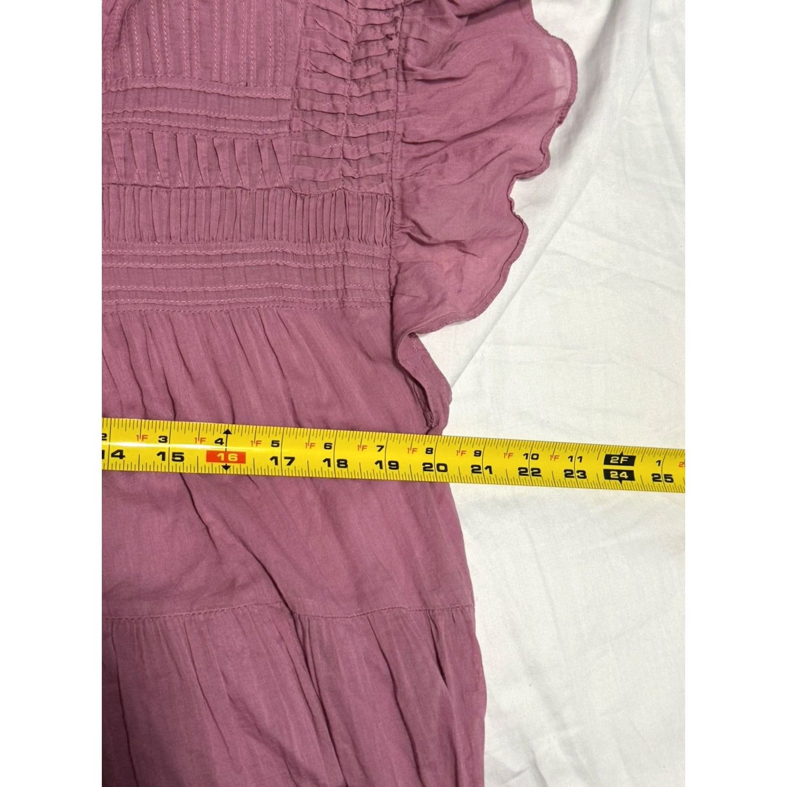 Isabel Marant Isabel Marant Etoile Lanikaye Dress Mauve 4 US Short Sleeve Mini Layered Cotton Voile Flare Women's Size S / US 4 / IT 40 - 4 Thumbnail