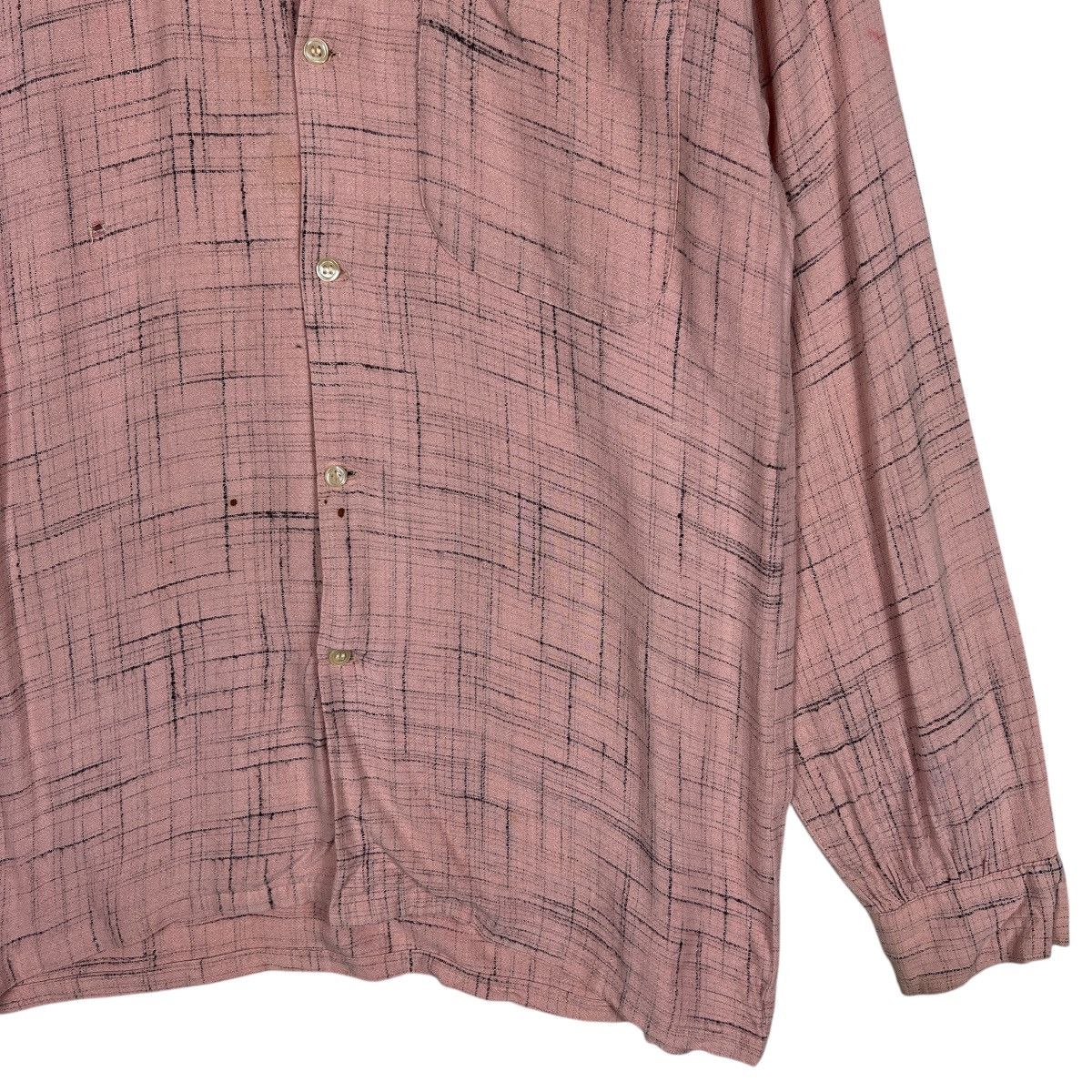 Japanese Brand 90s Vintage Cream Soda Rayon Long Sleeve Button Shirt Size US M / EU 48-50 / 2 - 8 Thumbnail