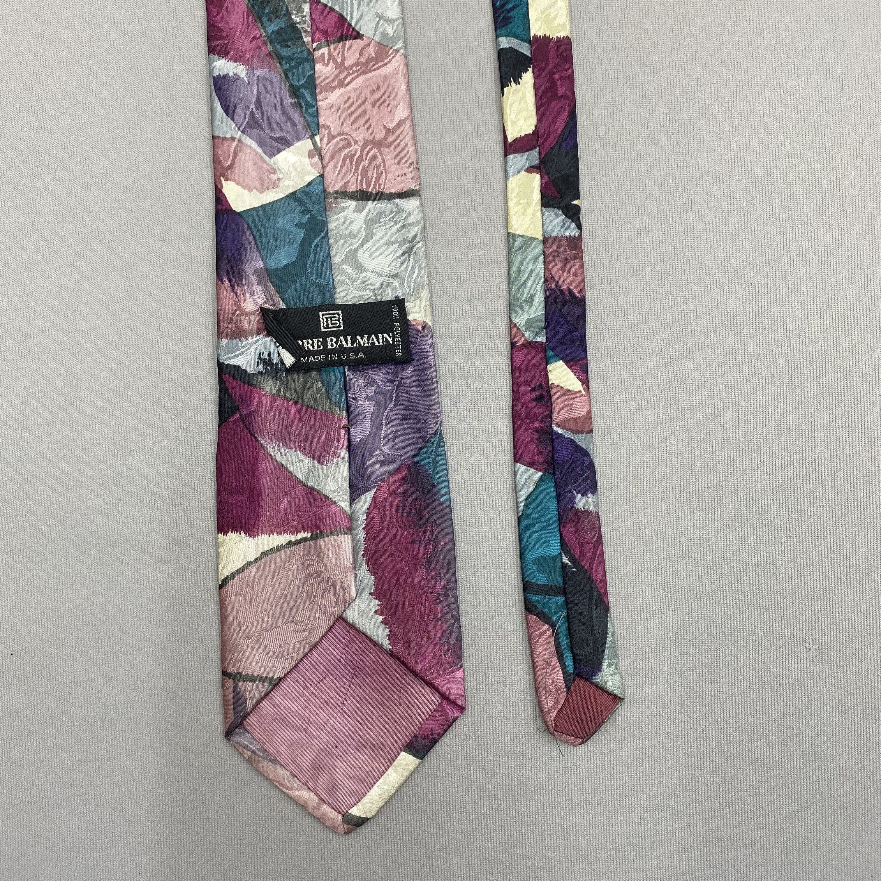 Japanese Brand Vintage Pierre Balmain SILK Necktie Cravate Pure Silk Size ONE SIZE - 6 Thumbnail
