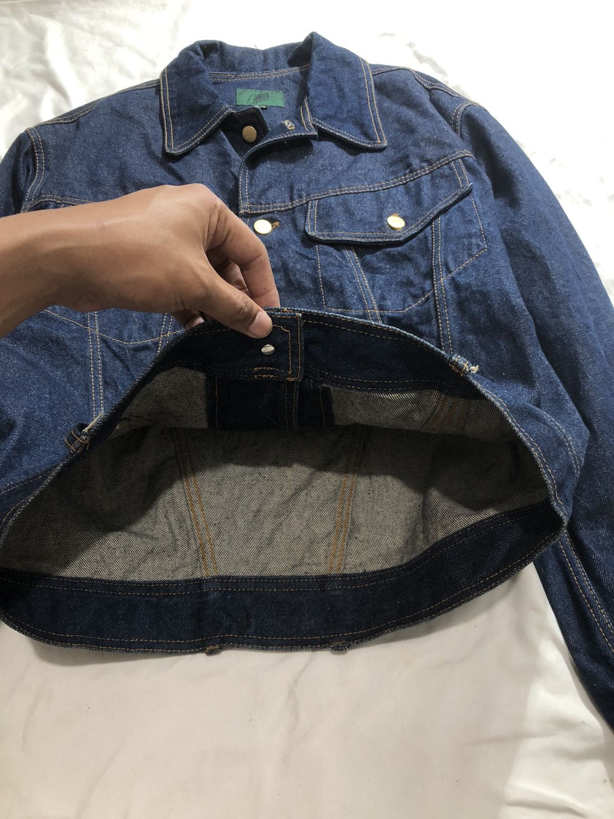 Japanese Brand × Jean Paul Gaultier × Number (N)ine Jean Paul Gaultier Strapdown Blue denim Jacket Size US L / EU 52-54 / 3 - 6 Thumbnail