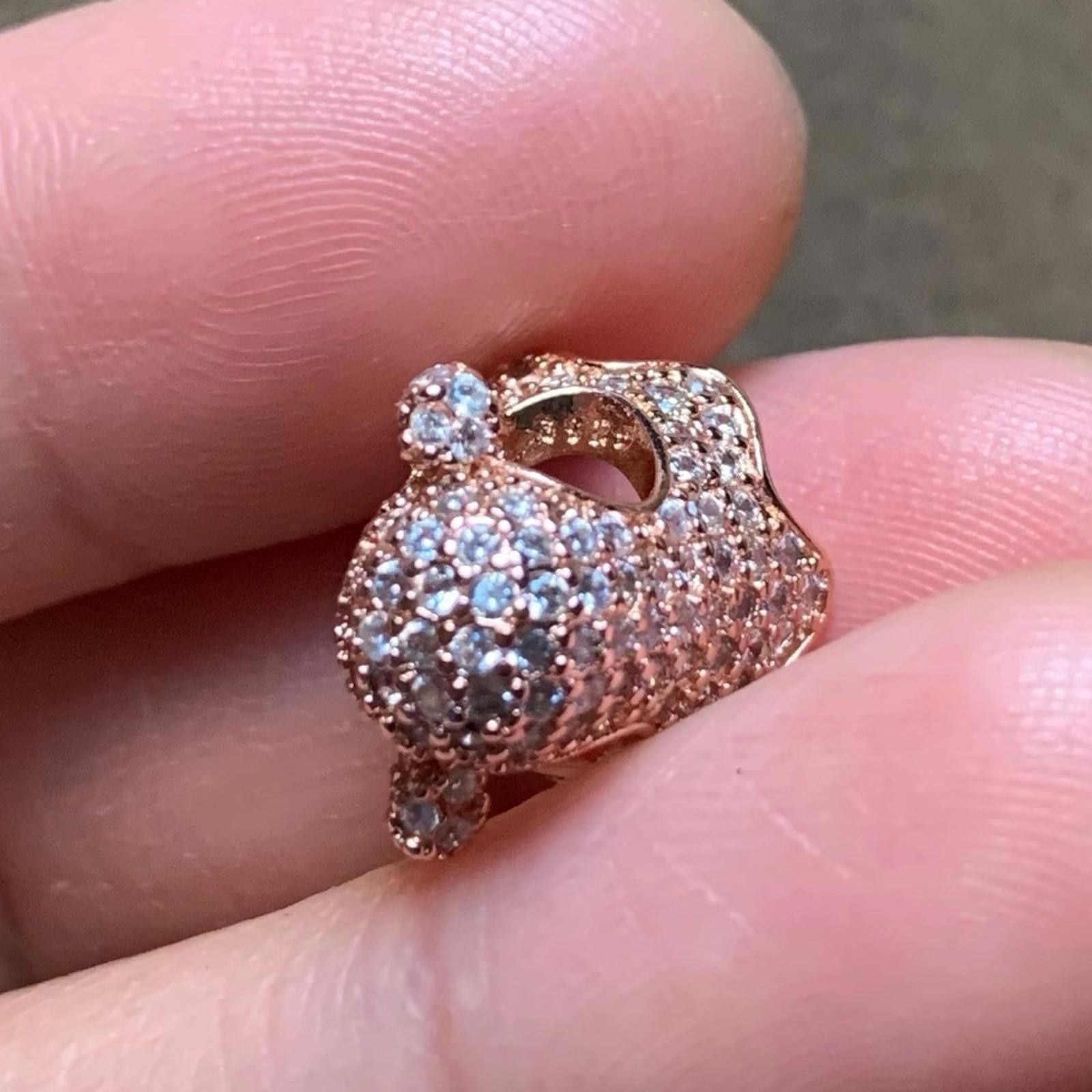 Other NWOT Crystal Rose Gold Ghost Charm Sterling Silver 925 Size ONE SIZE - 11 Thumbnail