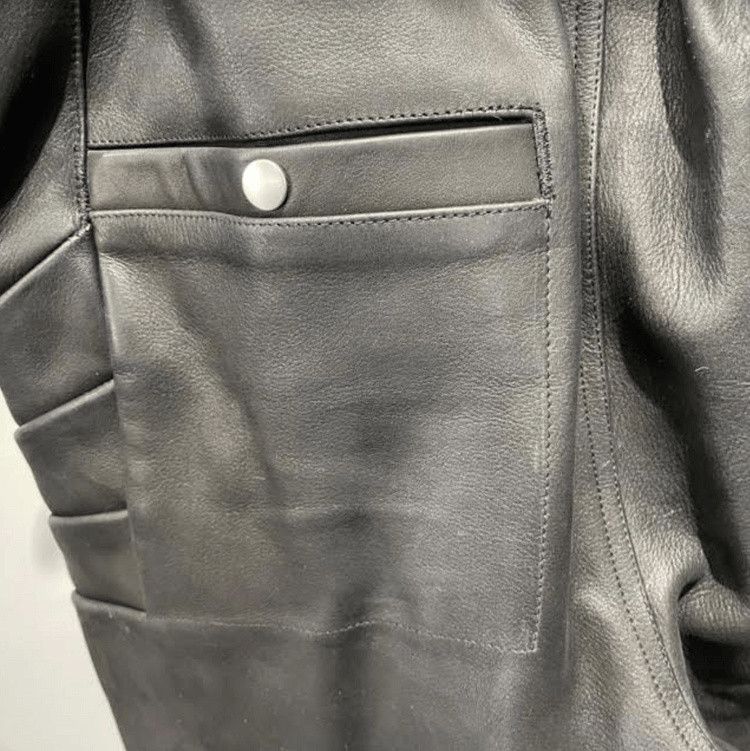 Rick Owens Performa Knee Padded Leather Biker Trousers Size US 38 / EU 54 - 5 Thumbnail