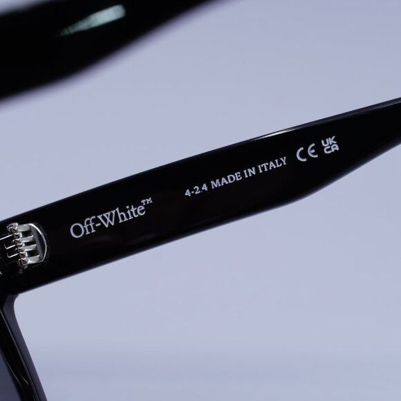 Off-White Off-White OERI133 SPRINGFIELD 1307 Sunglasses Black Square Size ONE SIZE - 8 Thumbnail