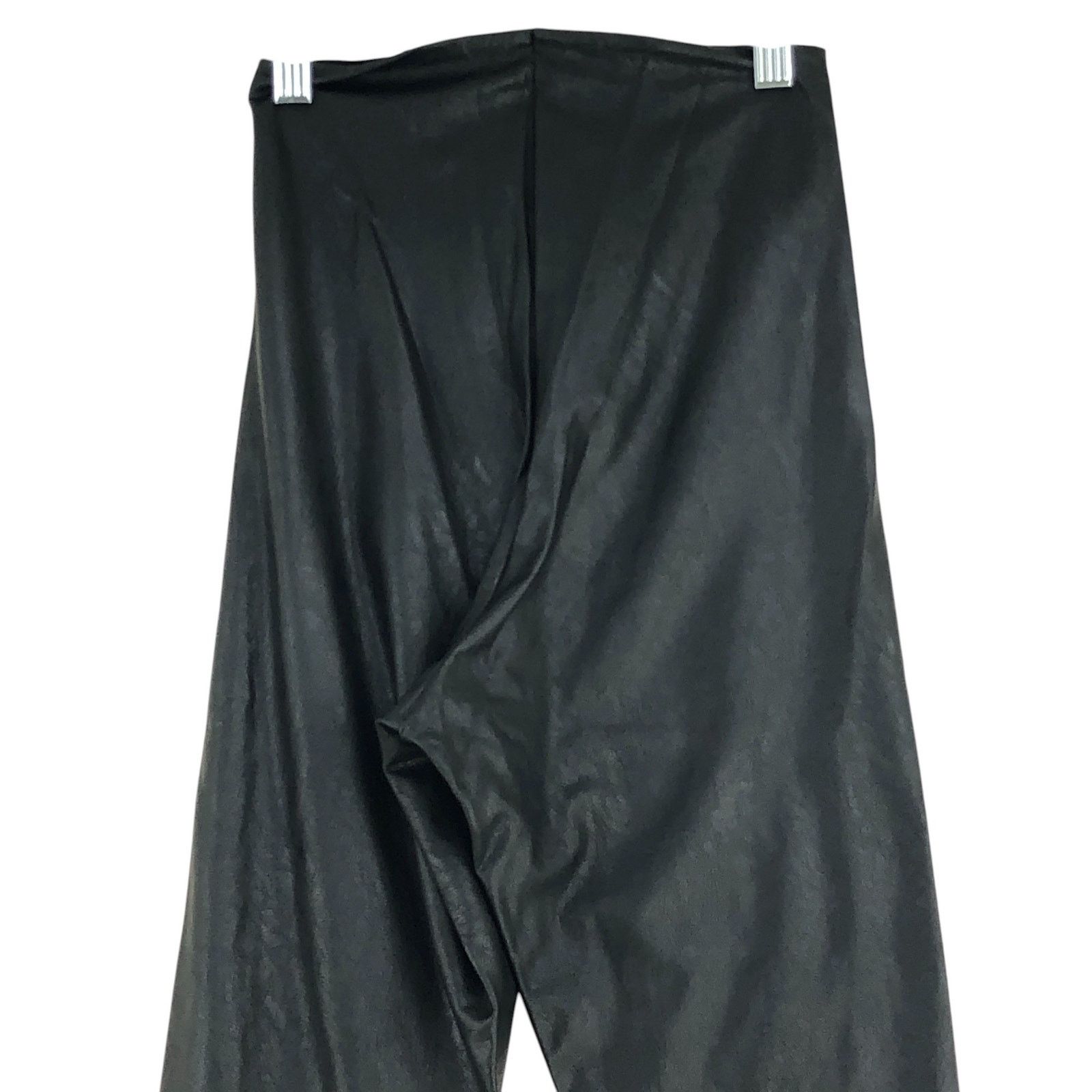 Commando Commando Sz S Leggings Faux Leather Stretch High Rise Black Size 22" - 6 Thumbnail