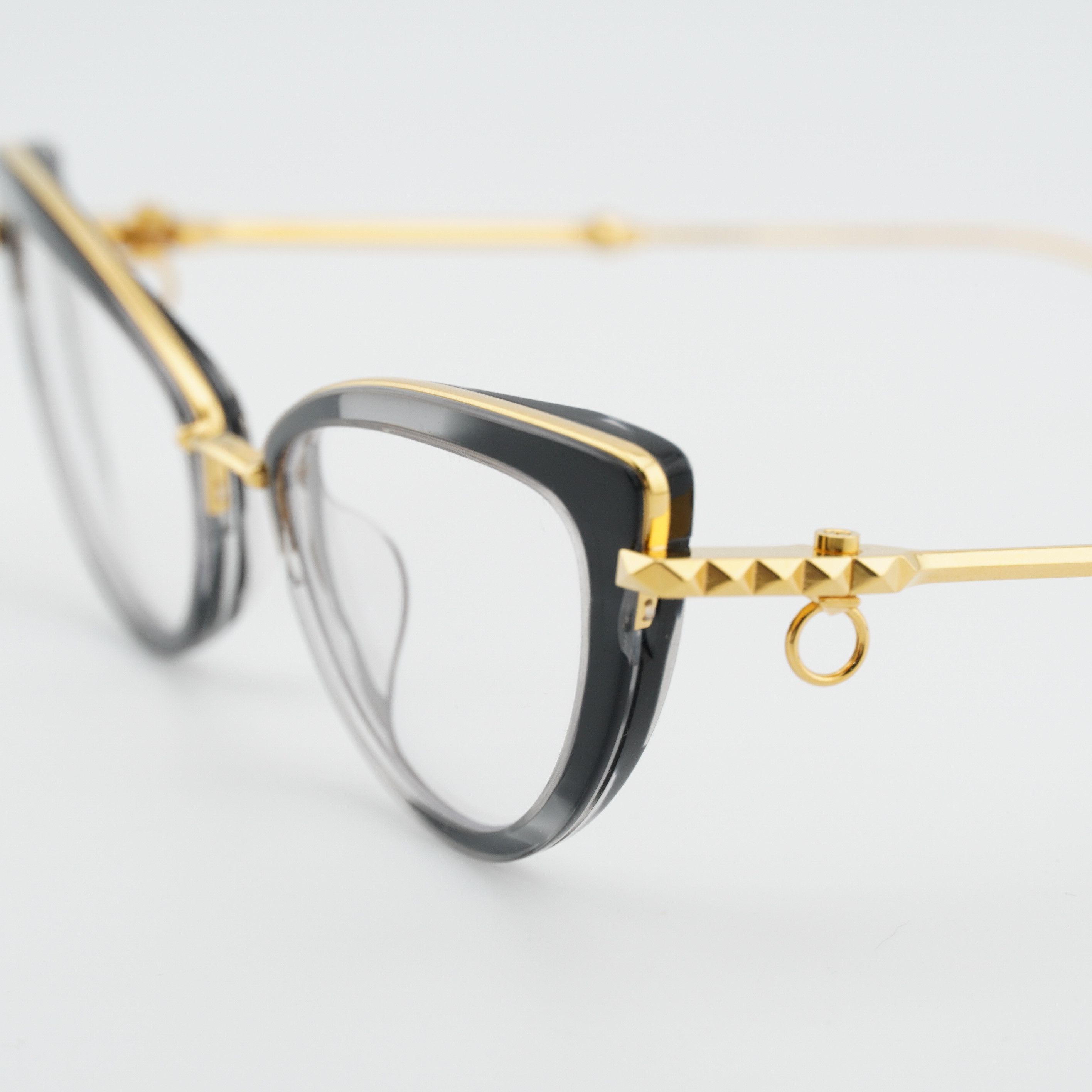 Valentino Valentino V-DAYDREAM VLX-123A-CH Eyeglasses Black/Gold 51mm Size ONE SIZE - 2 Thumbnail