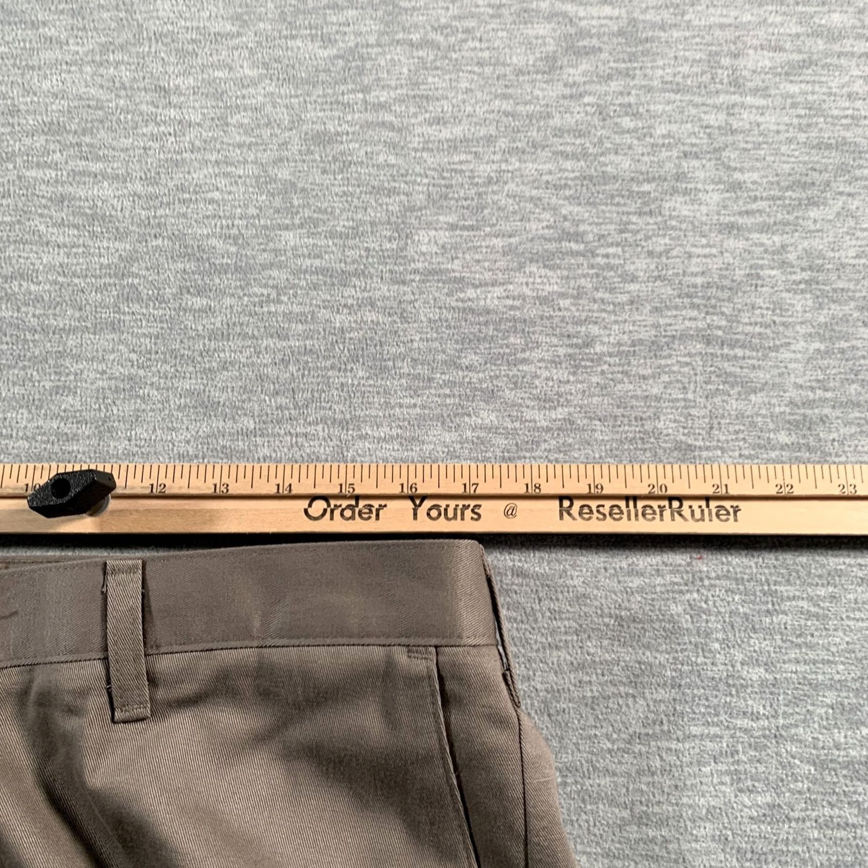 Lee Lee Pants Mens 36x34 Brown Khakis Wrinkle Free Plain Front Stain Resistant Workwear NWT Size US 36 / EU 52 - 6 Thumbnail