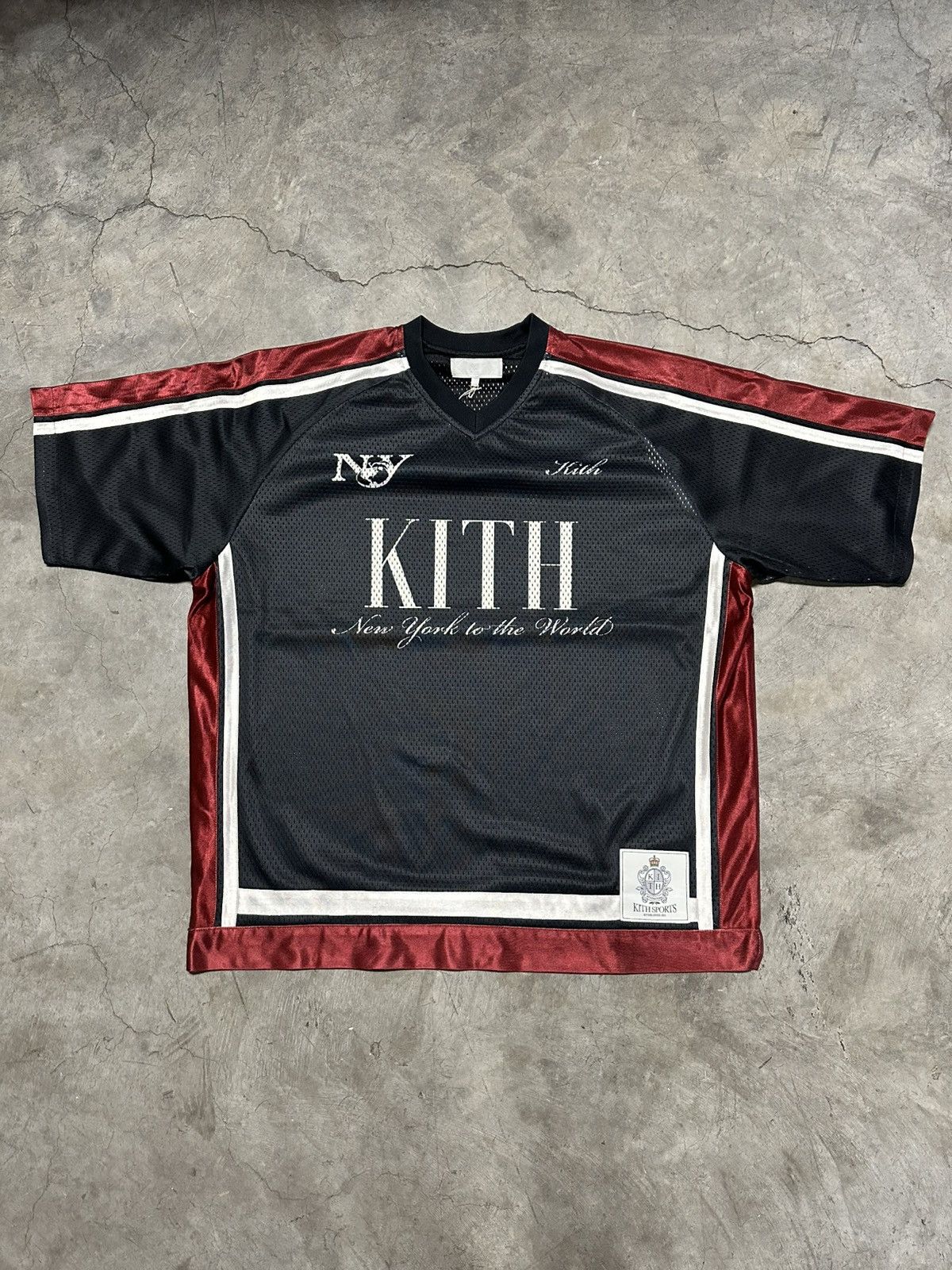 Kith KITH Mesh Leon Jersey “Black” Size US XXL / EU 58 / 5 - 1 Thumbnail