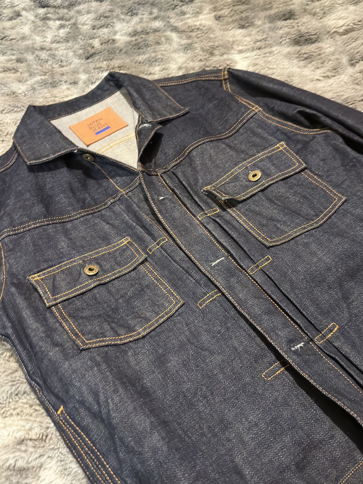 Japan Blue Jeans Japan Blue Jeans Type 2 Selvedge Denim Jacket - Like New Size US XS / EU 42 / 0 - 6 Thumbnail