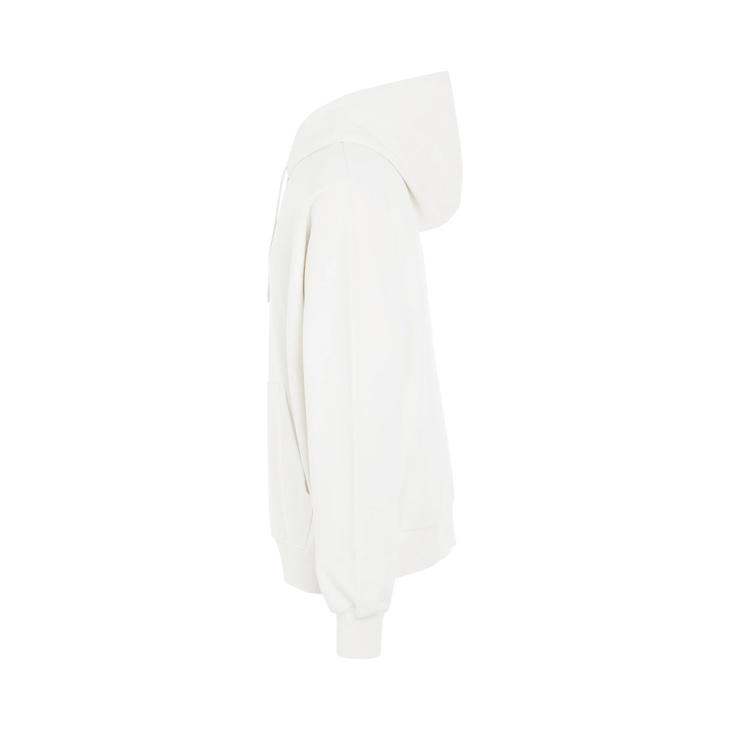 Marni o1mris0824 Logo Hoodie in White Size US L / EU 52-54 / 3 - 3 Thumbnail