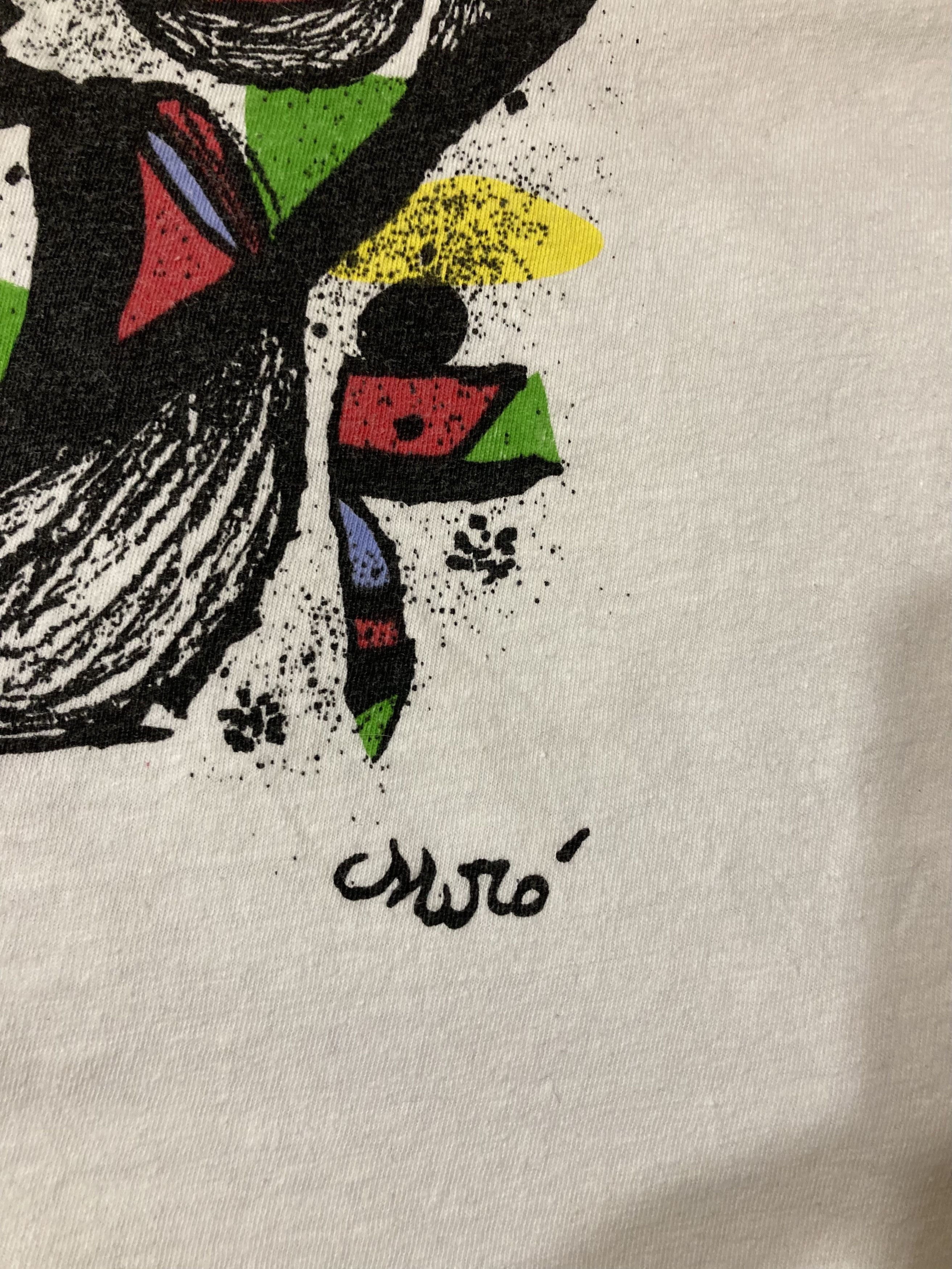 Vintage Vintage 90s Joan Miro Abstract Art Painting T-shirt Size US L / EU 52-54 / 3 - 5 Thumbnail