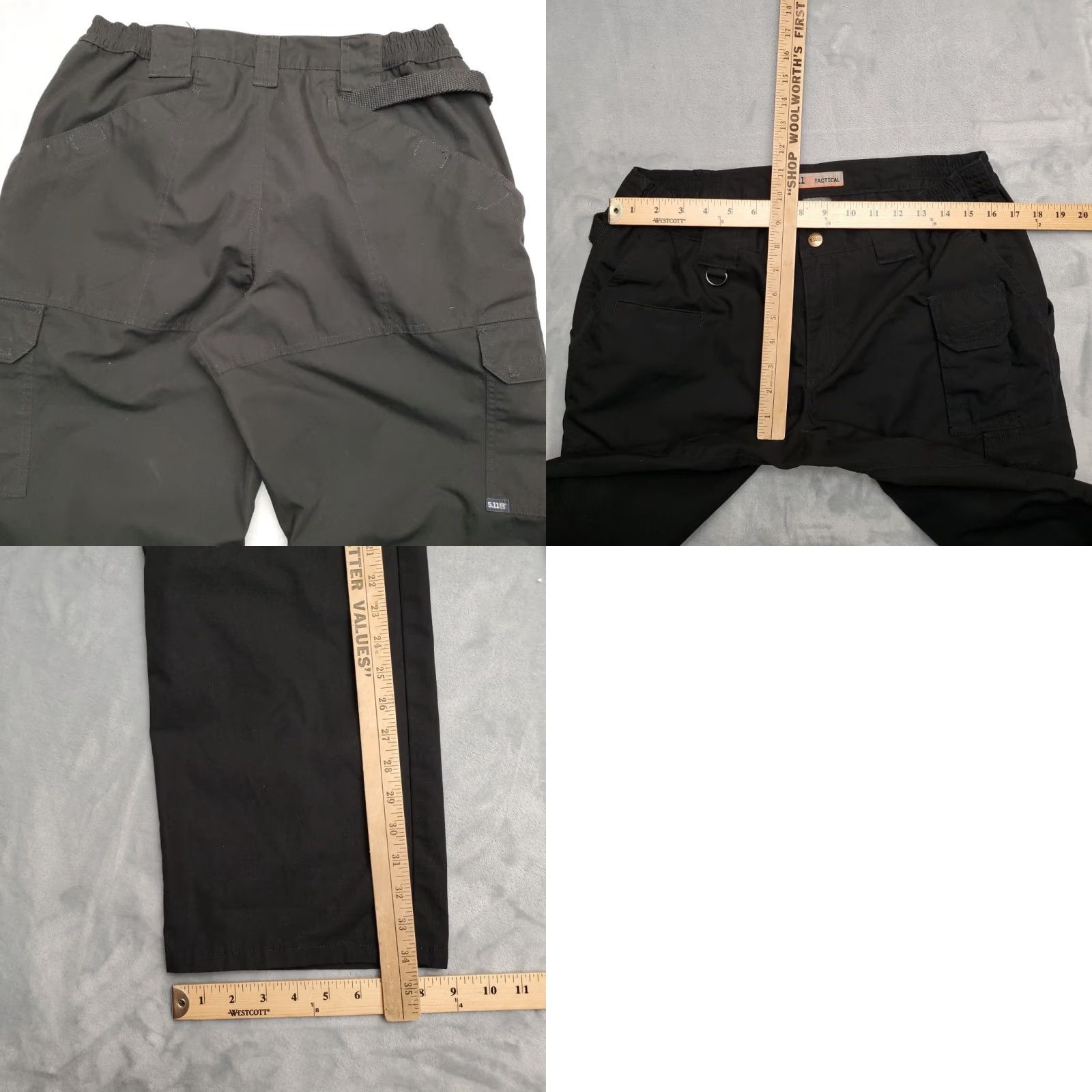 Vintage VINTAGE 5.11 Tactical Pants Womens 14 Black Ripstop Cargo Flat Front Outdoor Utility EMS Size 36" / US 14 / IT 50 - 8 Thumbnail