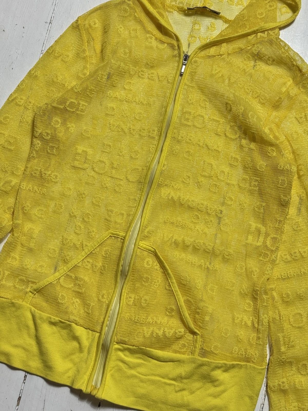 Other VINTAGE DOLCE&GABBANA STYLE MESH ZIP UP HOODIE Size S / US 4 / IT 40 - 3 Thumbnail