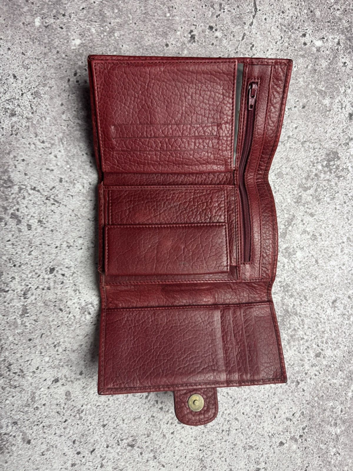 Hysteric Glamour × Vintage Max Mara Wallet Red Leather Vintage Size ONE SIZE - 11 Thumbnail