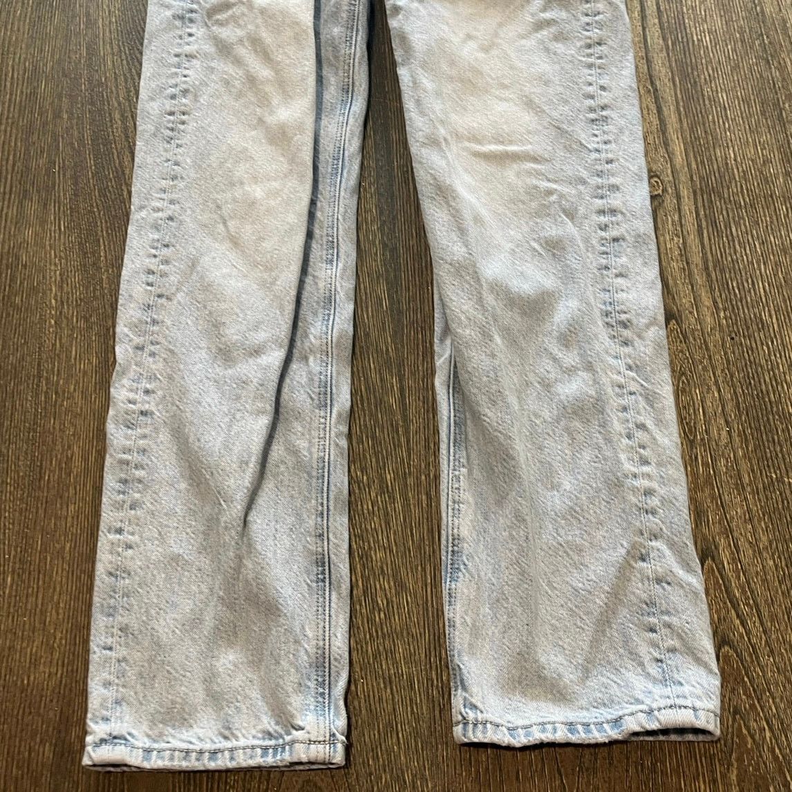 American Eagle Outfitters American Eagle 90's Straight Jeans High Rise Blue Size 0 Size 25" / US 0 / IT 36 - 3 Thumbnail