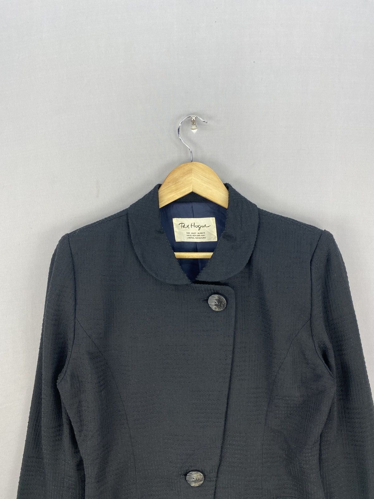 Japanese Brand Vintage Y2K Pat Hogue Padded Shoulder Coat Jacket Size S / US 4 / IT 40 - 7 Thumbnail