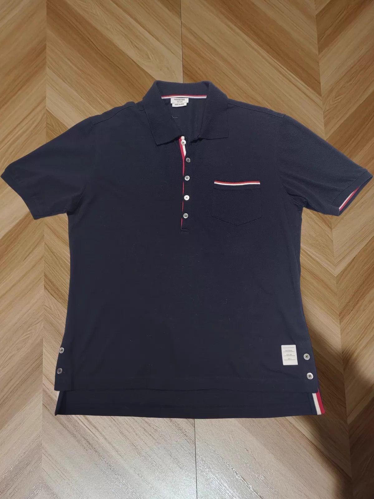 Tom Ford Thom Browne Navy Blue Polo Shirt 3 Size US L / EU 52-54 / 3 - 1 Thumbnail