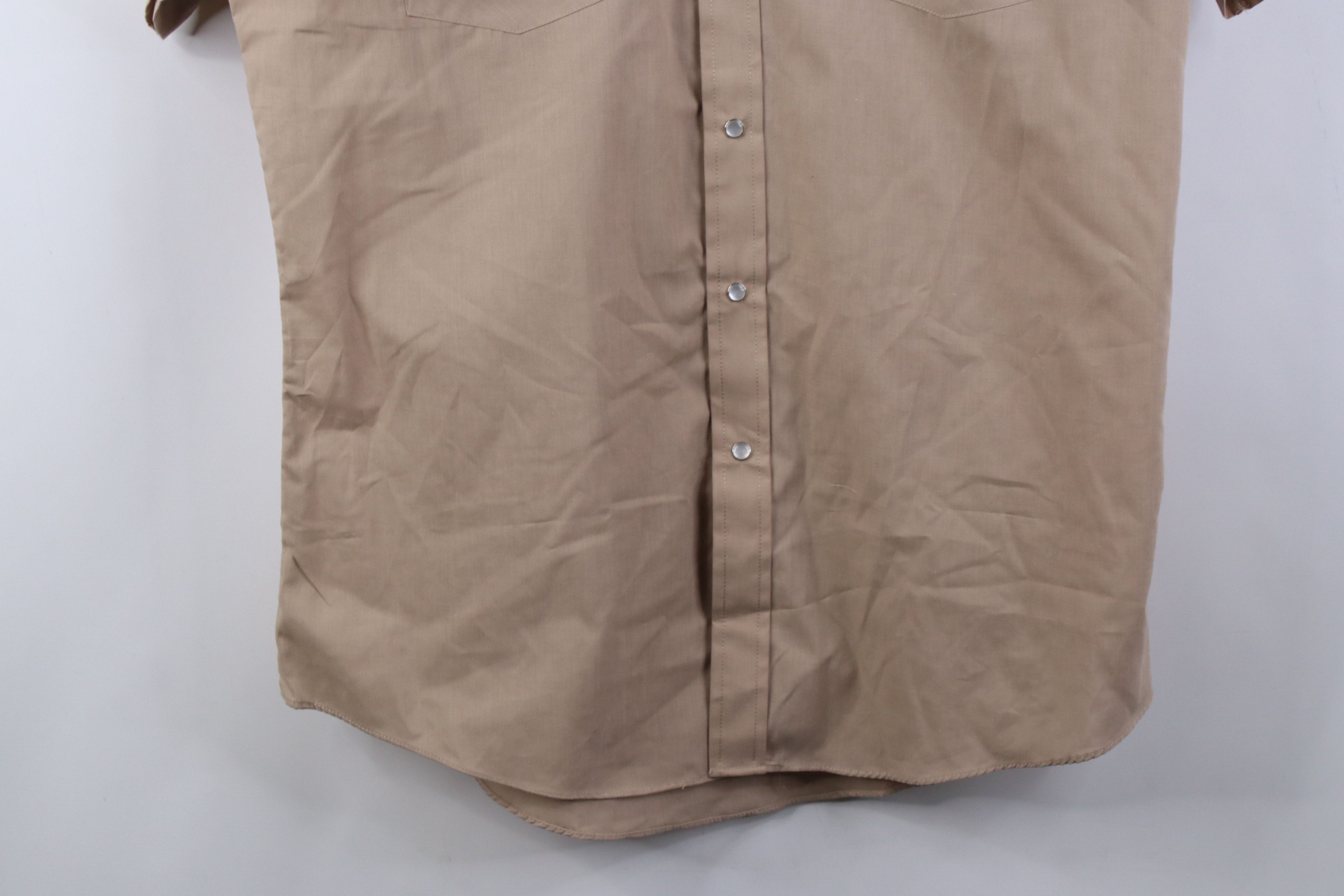 Vintage Vintage 90s Rockabilly Cowboy Eagle Snap Button Shirt Beige Size US M / EU 48-50 / 2 - 3 Thumbnail