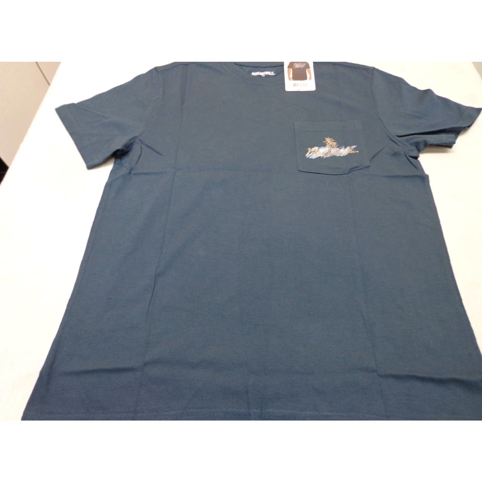 Alife Margaritaville T Shirt Pocket BLUE Crew Neck Short Sleeve 100% Cotton Small Mens LIVE LIFE LIKE A SONG Size US S / EU 44-46 / 1 - 3 Thumbnail