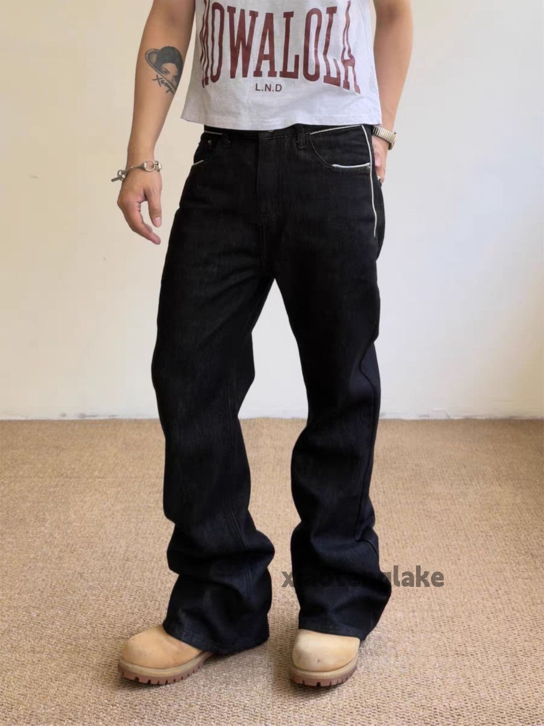 Jean xz asaprocky travisscott style punk grunge denim jeans Size US 30 / EU 46 - 6 Thumbnail