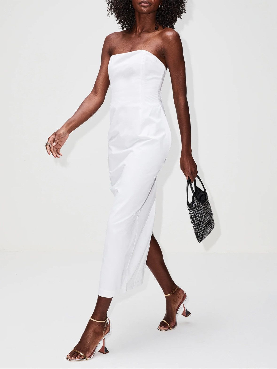 Magda Butrym MAGDA BUTRYM Strapless Midi Dress Size S / US 4 / IT 40 - 3 Thumbnail
