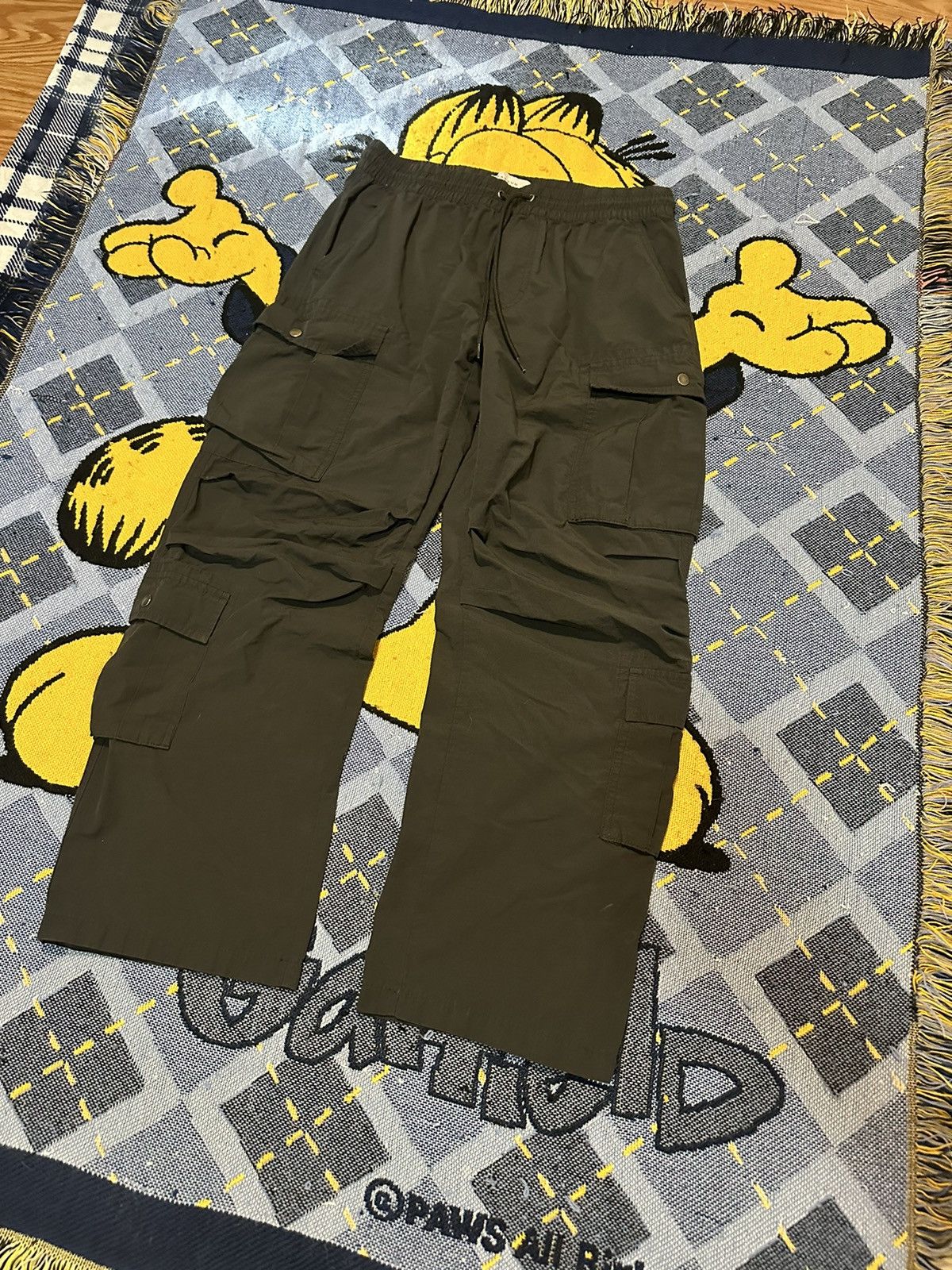 Pacsun Vintage Dark Grey Pacsun Cargo Pants Size US 33 - 2 Thumbnail