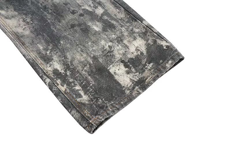 Japanese Brand × Jean Dirty Cement Camo Design Jeans Denim Size US 34 / EU 50 - 14 Thumbnail