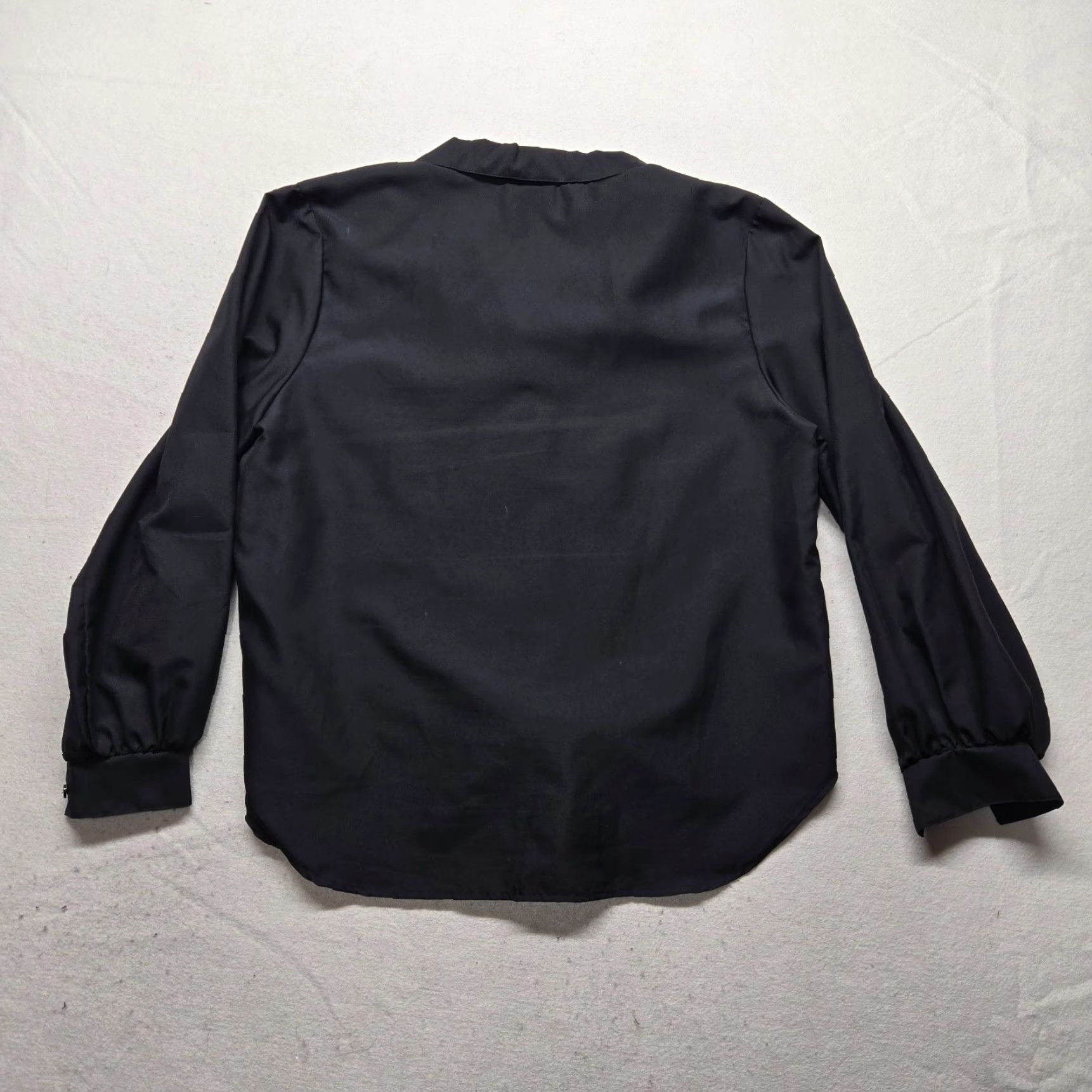 Vintage VINTAGE Laura Mae Shirt Blouse Button Up Solid Black XS? Wait. Size XL / US 12-14 / IT 48-50 - 6 Thumbnail