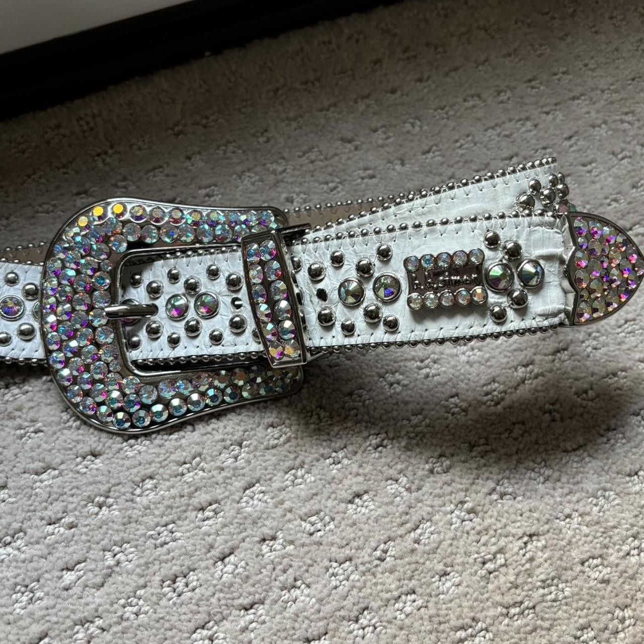 B.B. Simon Skinny Kish Aurora Borealis Belt