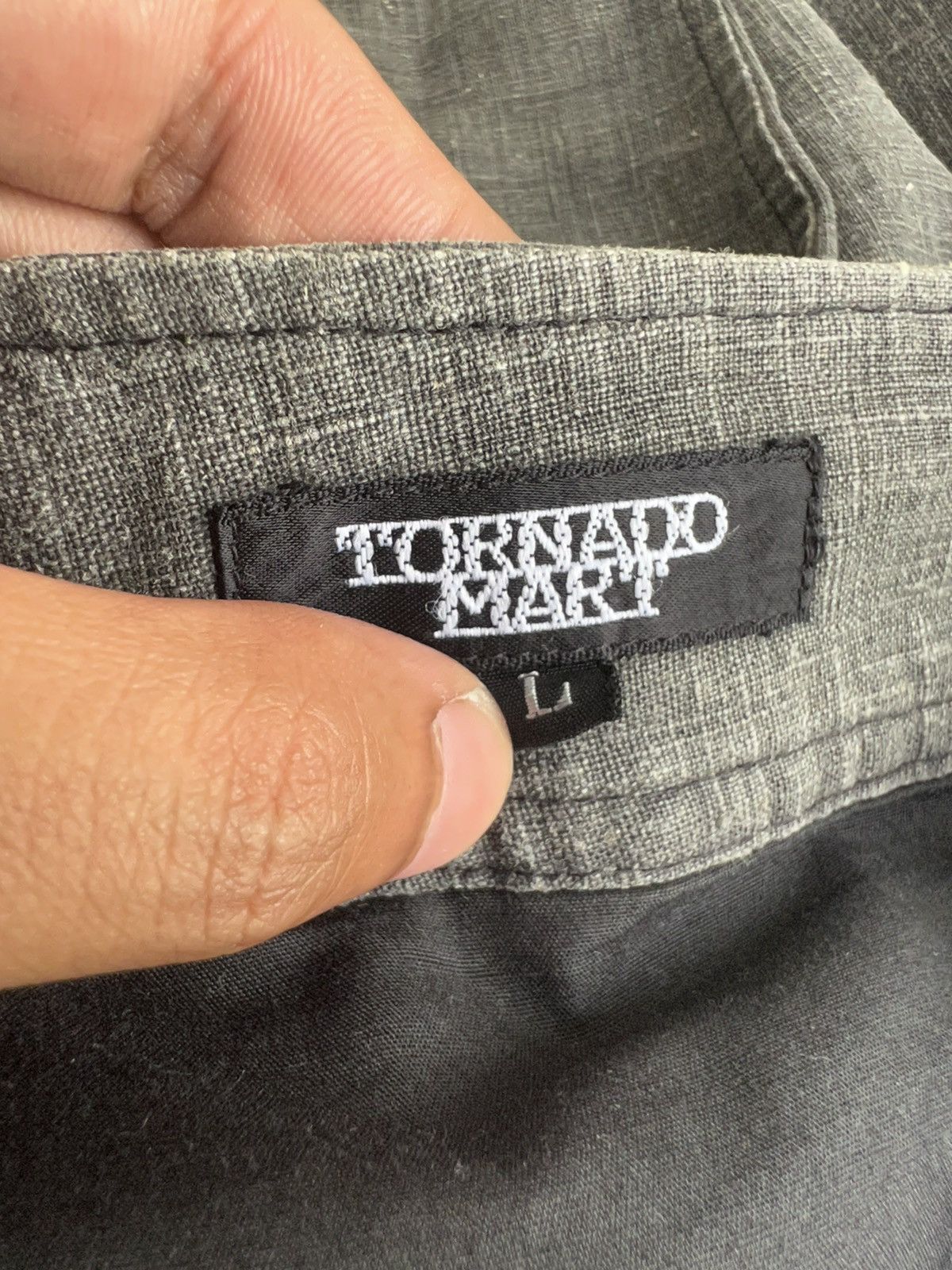 Tornado Mart 1990s Tornado Mart 🇯🇵 Super Flare Low Rise Hem Linen Pants Size US 30 / EU 46 - 11 Thumbnail