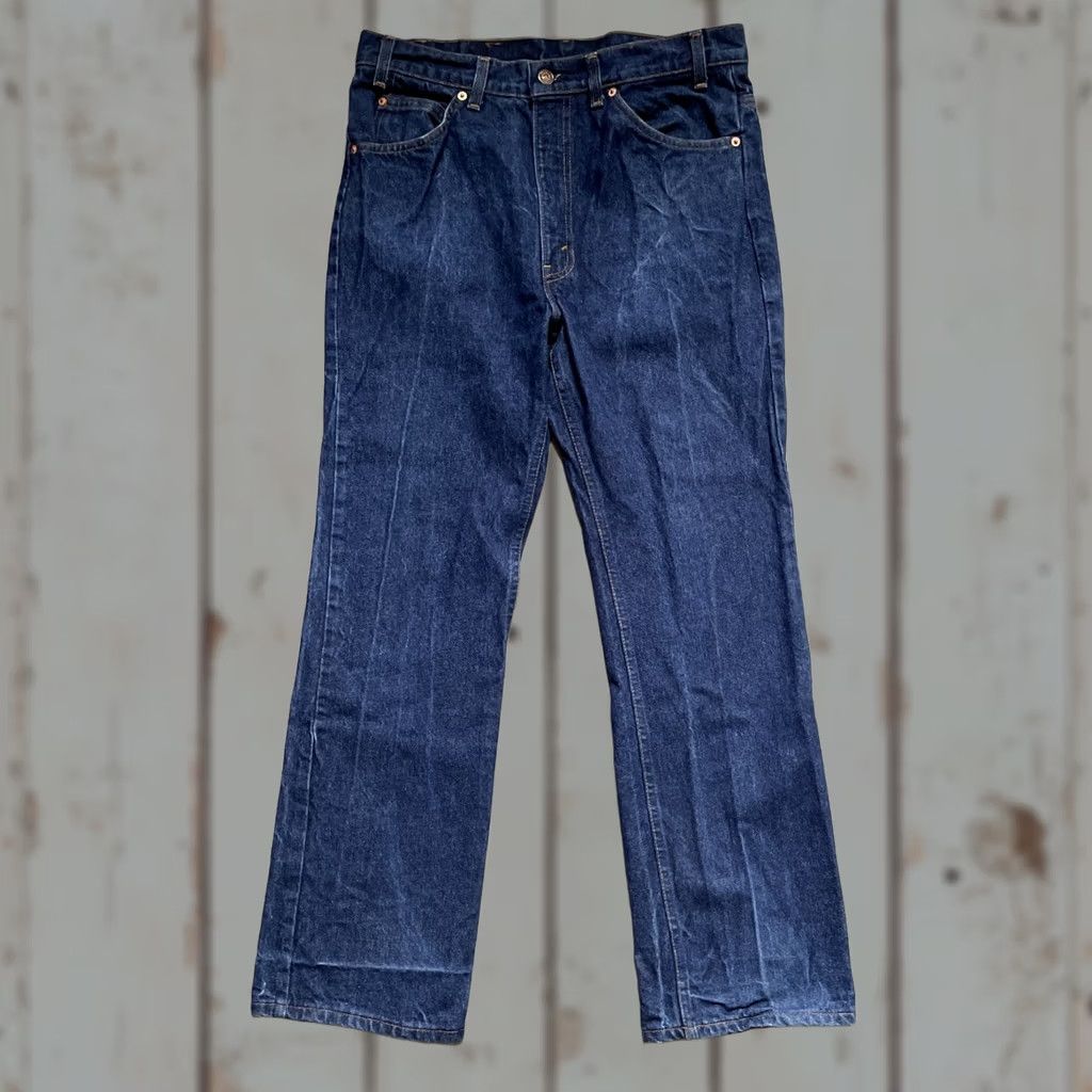 Levi's VINTAGE Levi's 517 Orange Tab Dark Blue Jeans Bootcut 34x30 Men USA Size US 34 / EU 50 - 1 Thumbnail