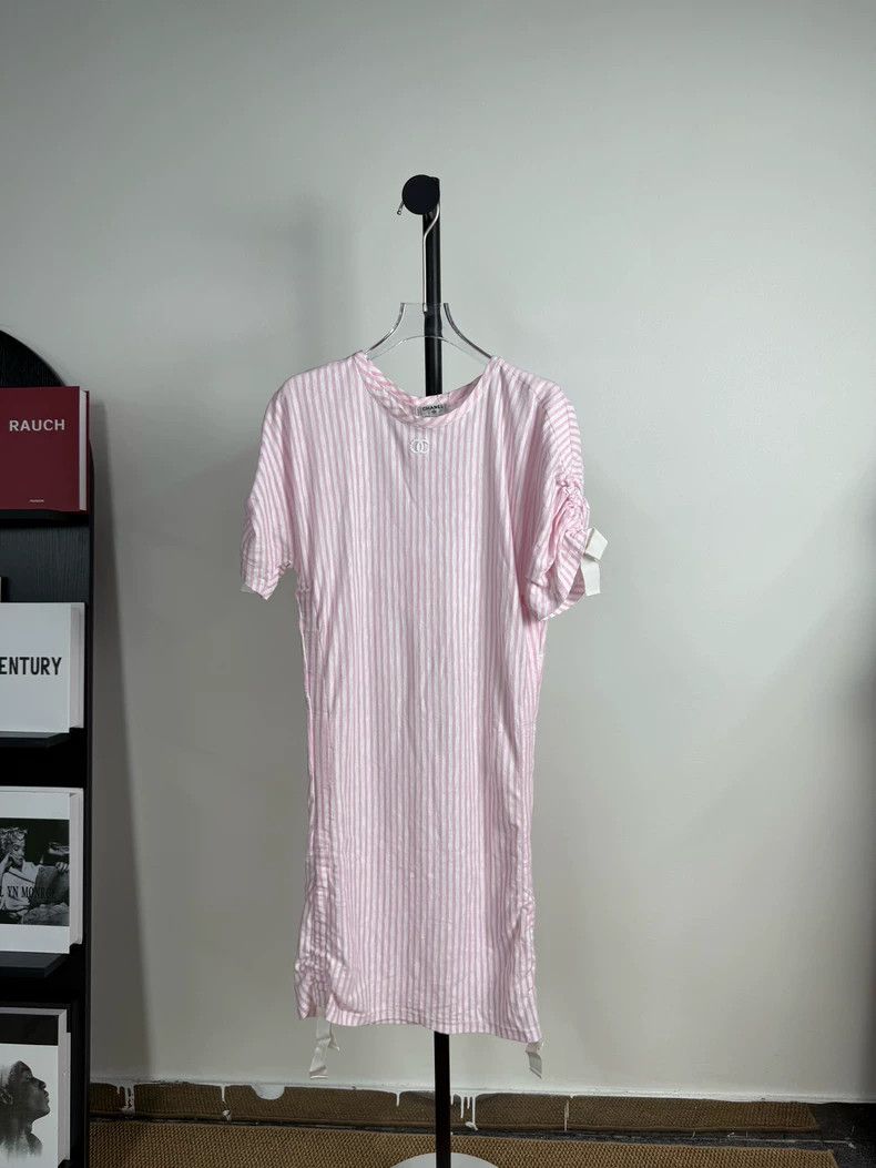 Chanel Chanel Vertical striped dress Size XS / US 0-2 / IT 36-38 - 1 Thumbnail