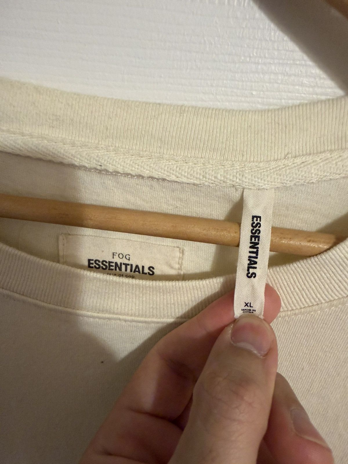 Essentials OG Black Letter L/S Tee Size US XL / EU 56 / 4 - 4 Thumbnail