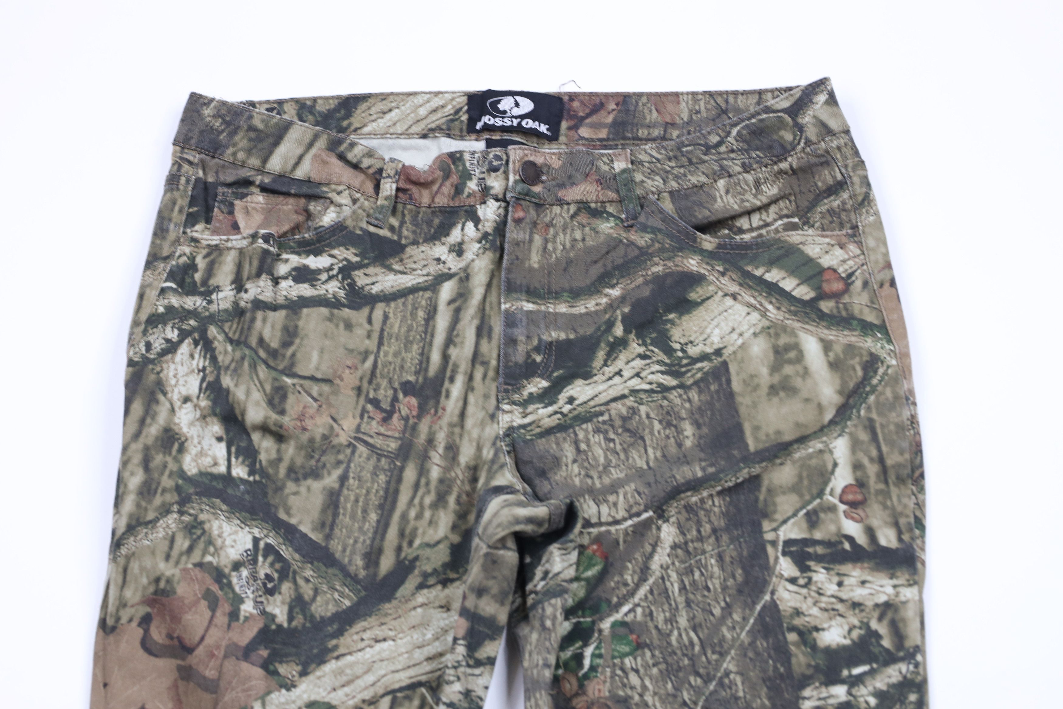 Mossy Oaks × Vintage Vintage Mossy Oak Camouflage Stretch Flared Wide Leg Pants Size 34" / US 12 / IT 48 - 2 Thumbnail
