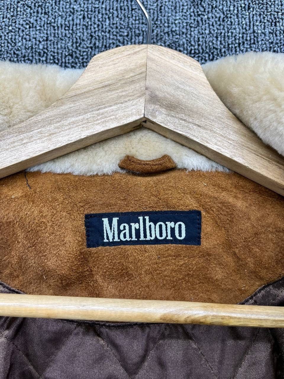 Leather × Marlboro × Vintage Vintage Marlboro Luxury Brown Leather Jacket Size US L / EU 52-54 / 3 - 7 Thumbnail