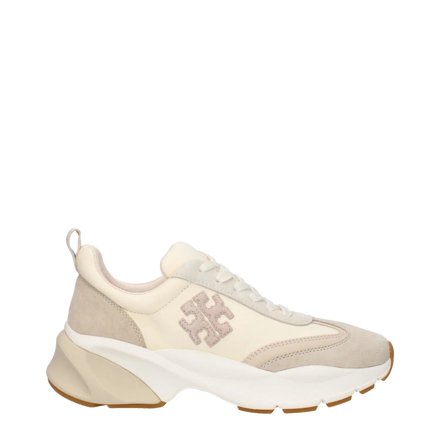 Tory Burch ob1o1e1124 Low-Top Sneakers in Beige & Cookie Size US 6 / IT 36 - 1 Thumbnail