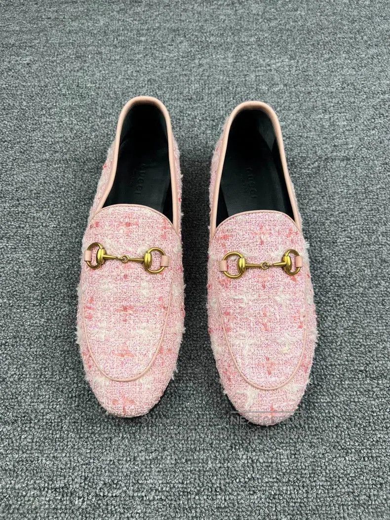 Gucci Gucci Pink Woven Loafers. Size US 6.5 / EU 39-40 - 3 Thumbnail