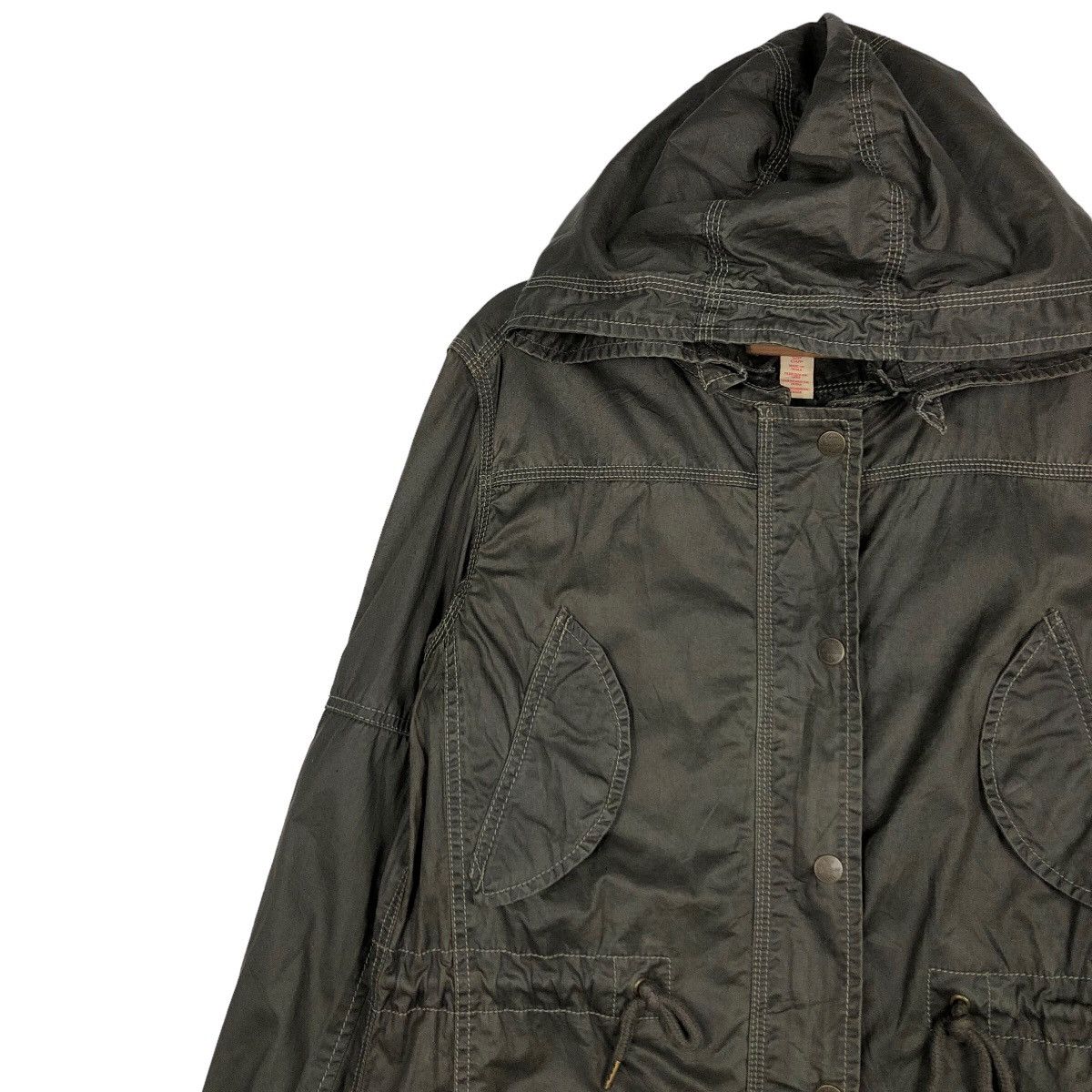 Japanese Brand 🔥Vintage Wax Fish Tail Parka Jacket Levi’s Biker Parachute Size US S / EU 44-46 / 1 - 7 Thumbnail