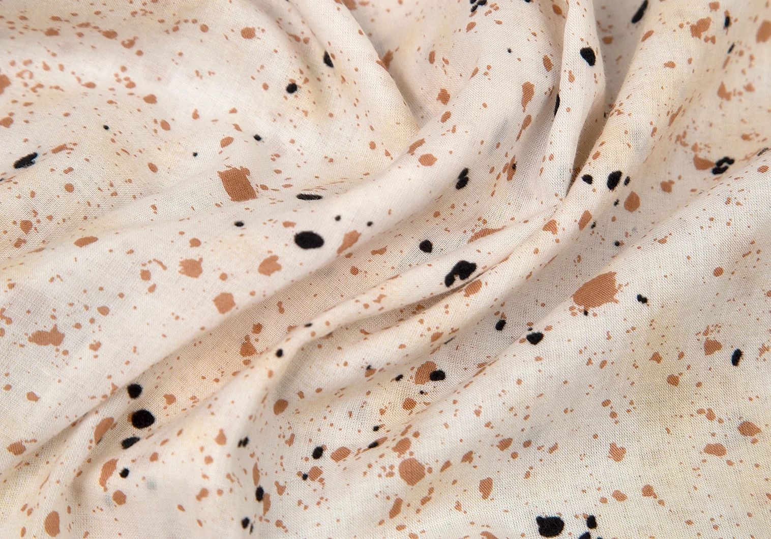 Jean Paul Gaultier Splash Print Short Sleeve Shirt in Beige, Size 48 Size US M / EU 48-50 / 2 - 13 Thumbnail
