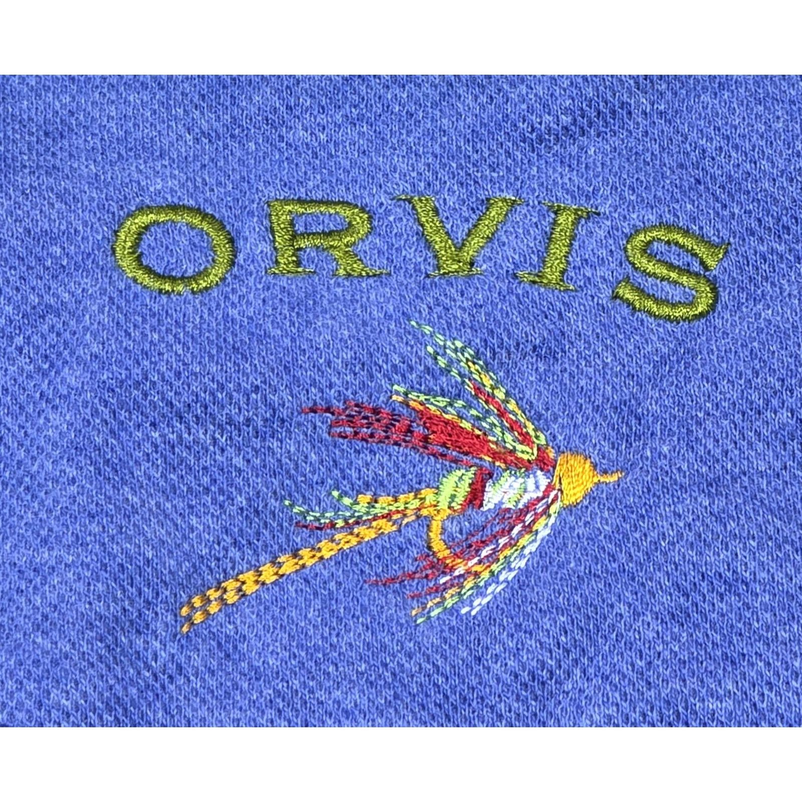 Orvis Orvis Men’s 1/4 Zip Pullover Sweater Pima Cotton Blue L Pullover Sweatshirt Knit Mock Neck Zip Size US L / EU 52-54 / 3 - 3 Thumbnail