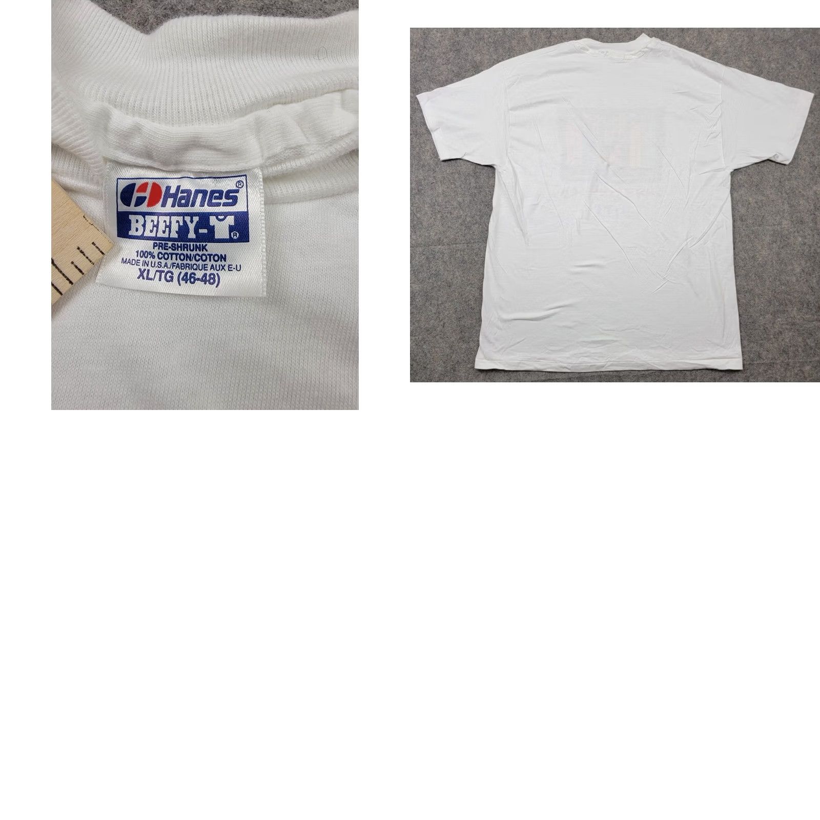 Hanes Hanes Beefy-T San Francisco Nite Shirt White XL Adult Men California Graphic Print Vintage 1990s T-Shirt Cotton Hanes Beefy-T Mens Size US XL / EU 56 / 4 - 8 Thumbnail