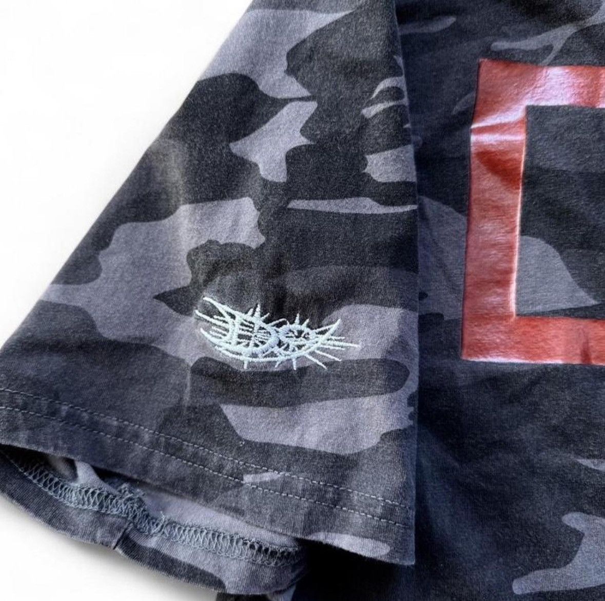 Drain Gang bladee camo face shield tee 2022 nyc popup Size US L / EU 52-54 / 3 - 3 Thumbnail