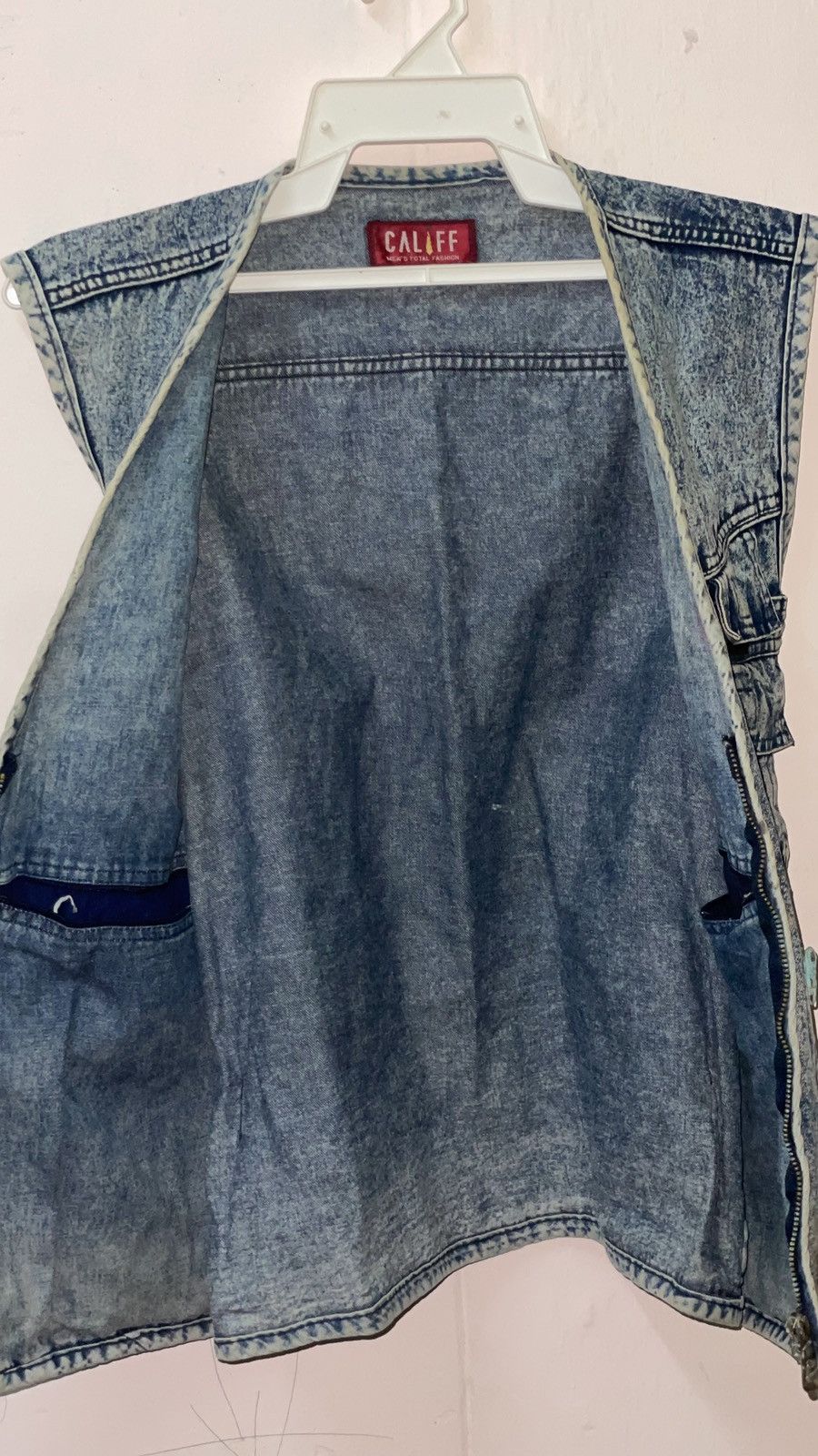 Vintage vintage Califf multi-pocket utility denim vest Size US L / EU 52-54 / 3 - 6 Thumbnail