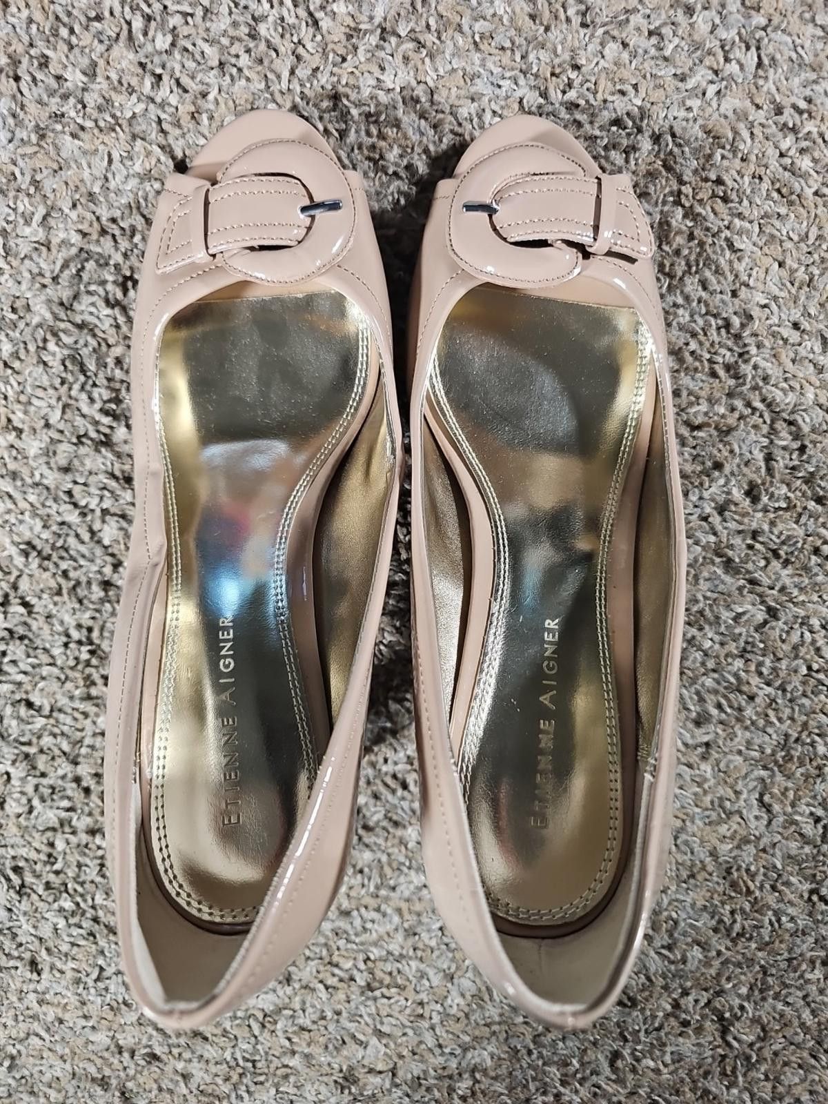 Etienne Aigner etienne aigner open buckle toe heels 7.5 NWT NWD Size US 7.5 / IT 37.5 - 5 Thumbnail